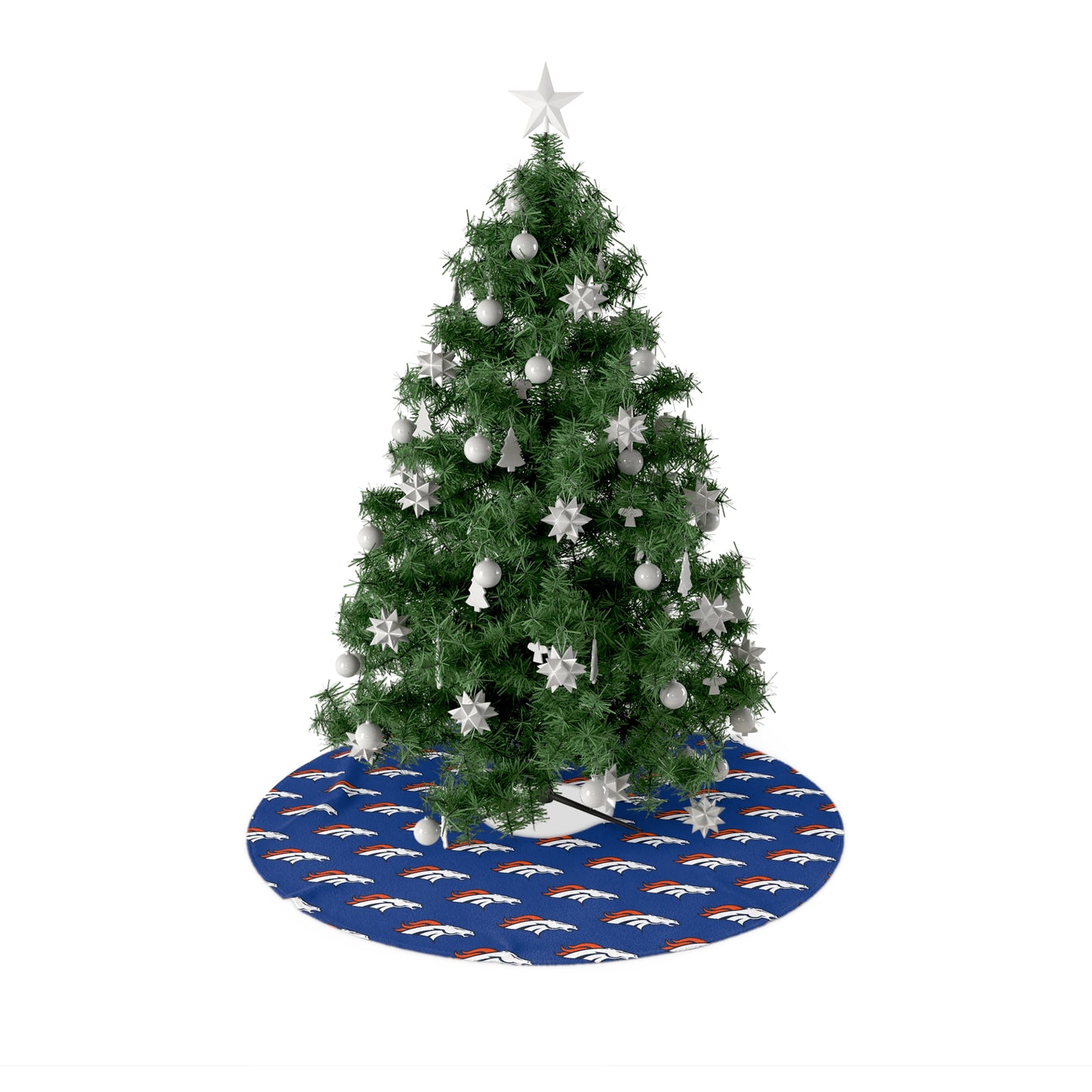 Denver Broncos Logo Christmas Tree Skirt