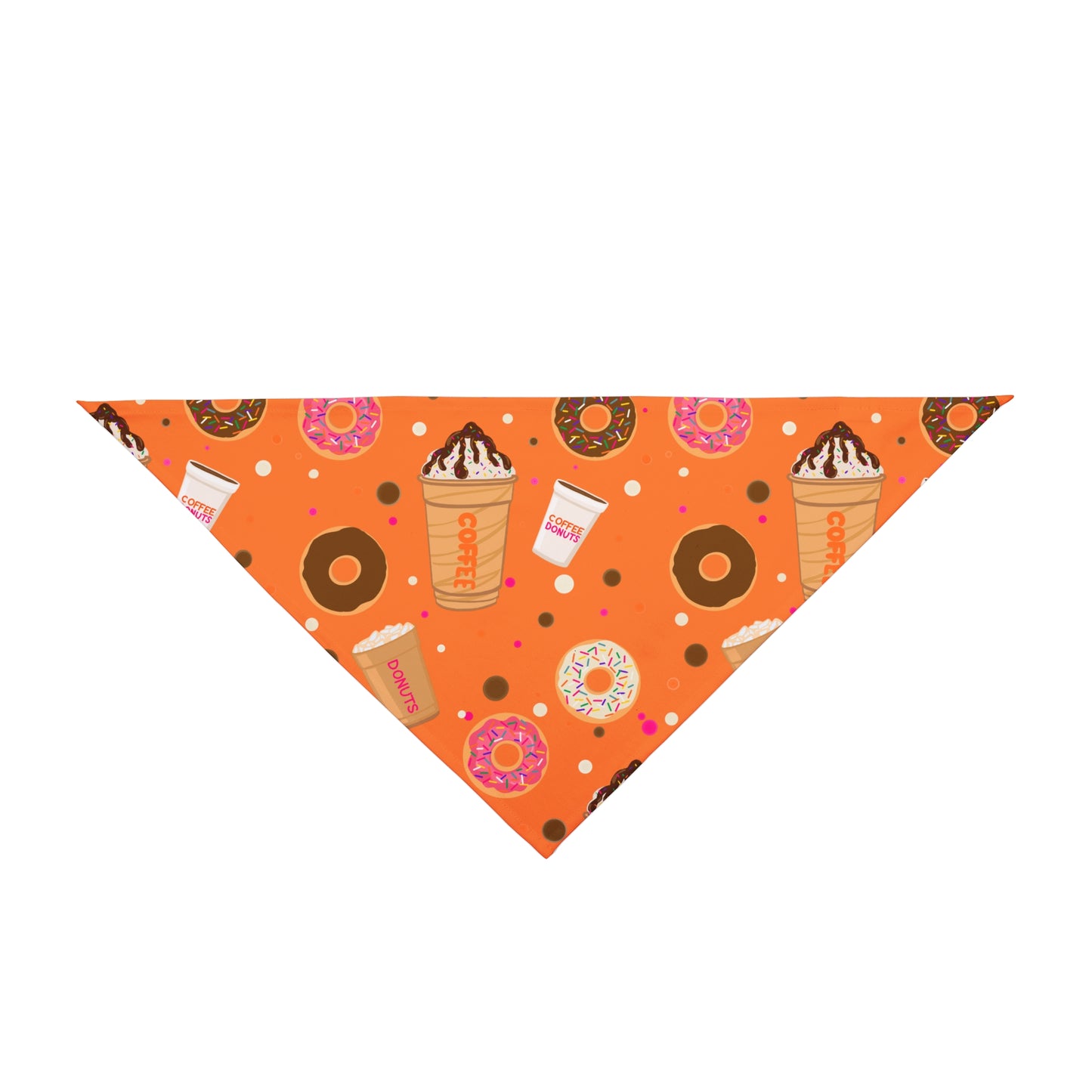 Pet Bandana - Dunkin lovers pet bandana, Dog Bandana, Cat Bandana, Pet Accessories, Gift for Pet Owners, Pet Fashion