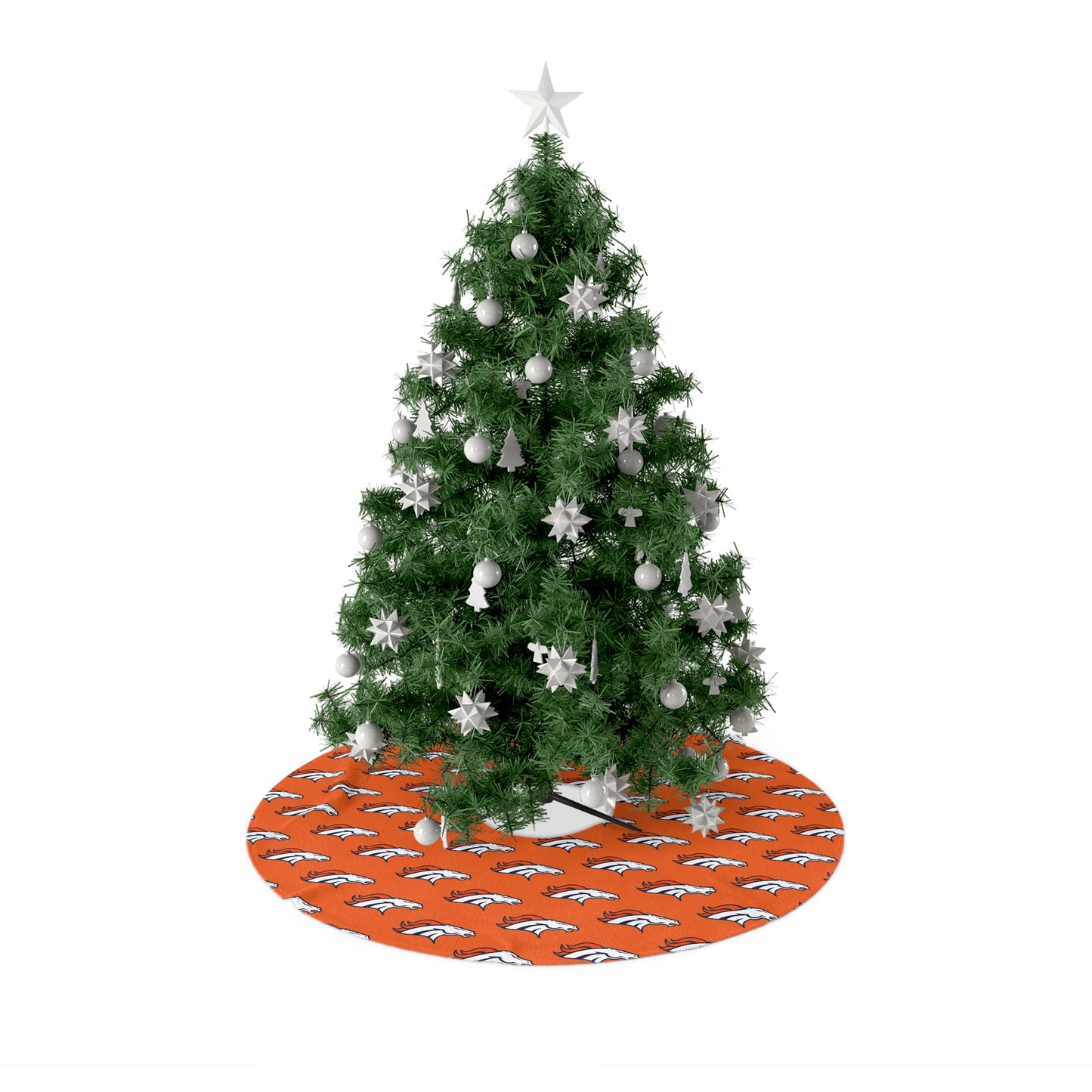 Denver Broncos Logo Christmas Tree Skirt