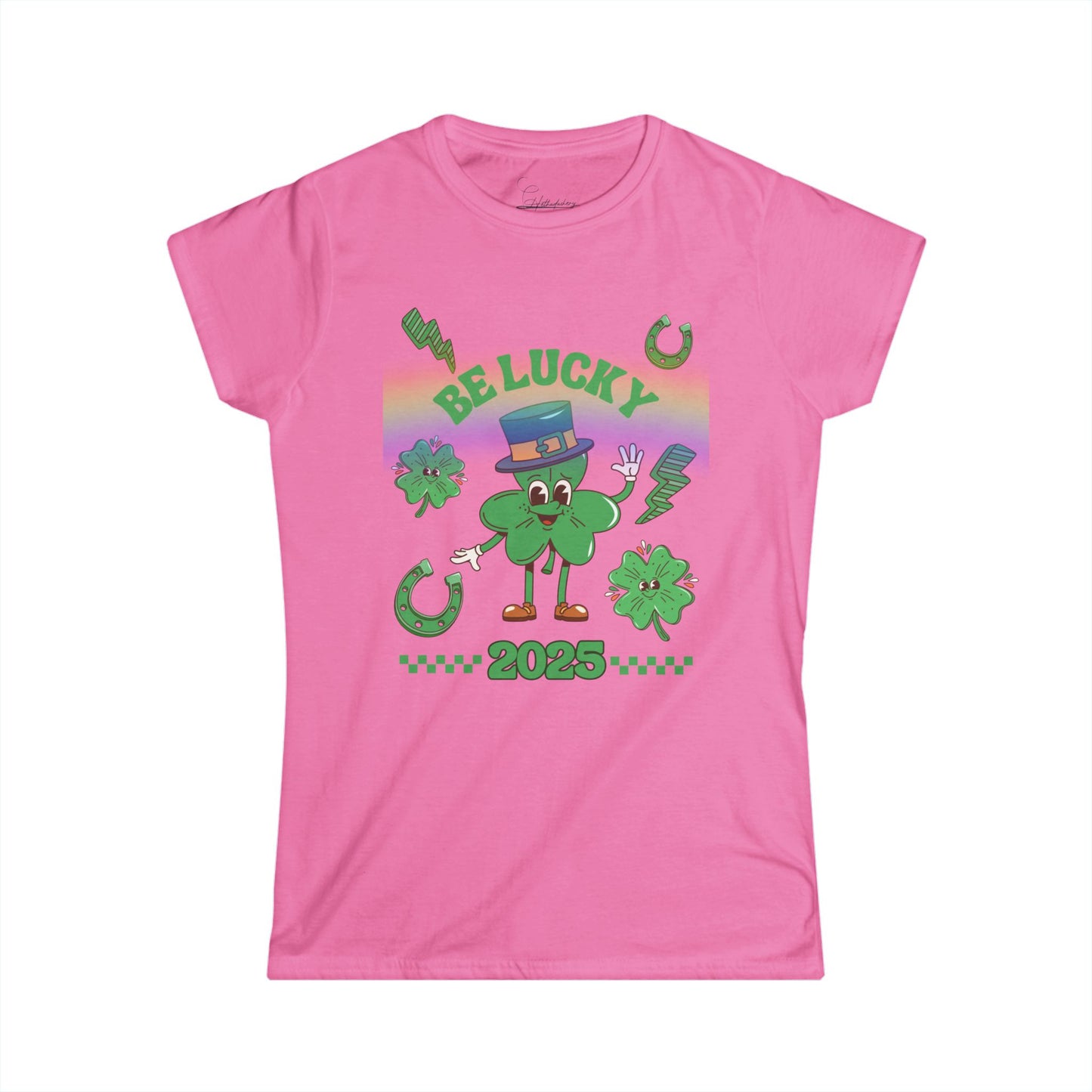 St Patrick's Day 2025 Lucky Charms Women's T-Shirt, Tee, St Paddy's Day Shirt, Irish Lucky Charm Top, Green Clover Tee