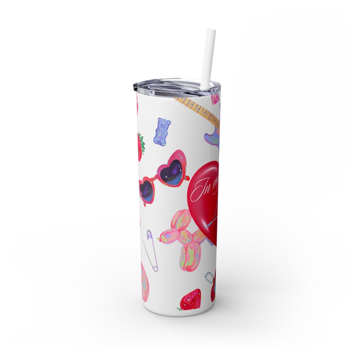 In my Love Era Skinny Tumbler with Straw, 20oz