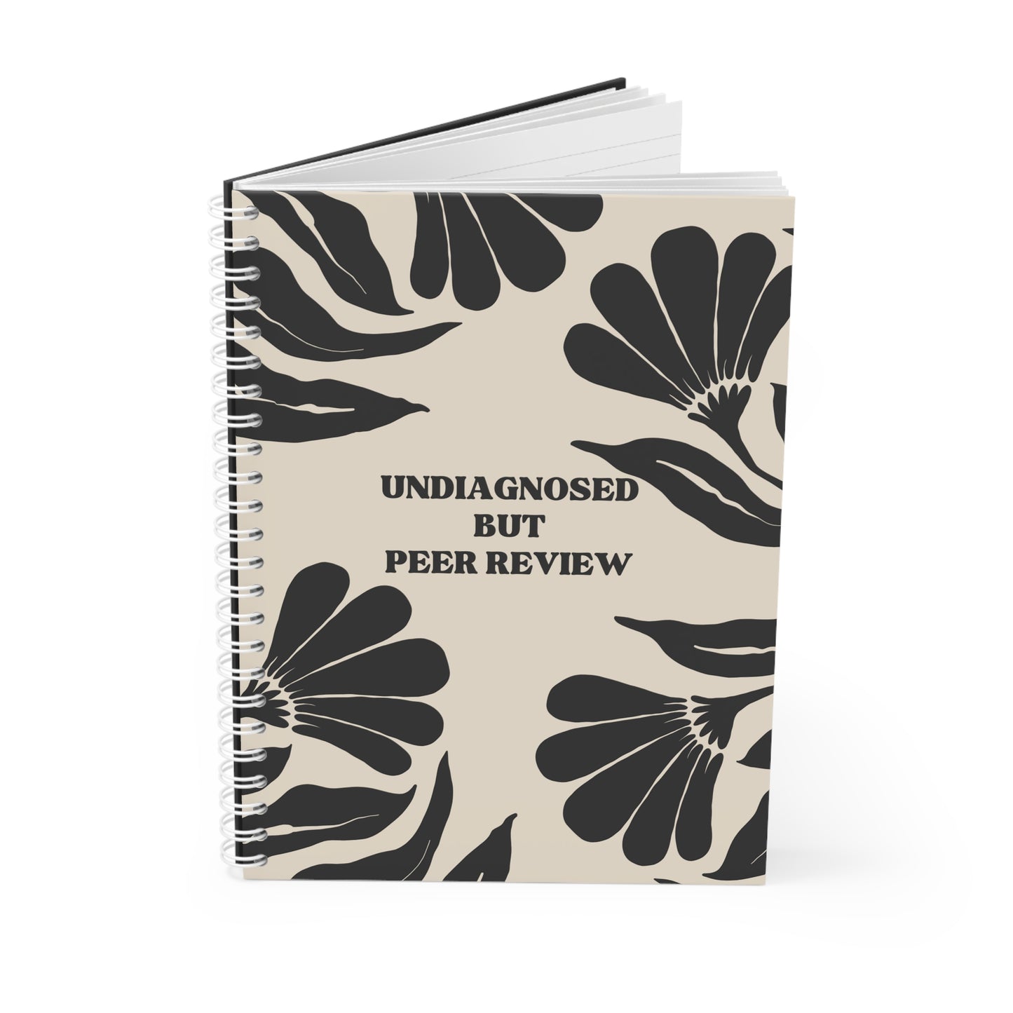 Undiagnosed but Peer reviewed Spiral Notebook, Doctor Journal, Medical Student Gift, Researcher Notepad, Science Notebook, Lab Scientist
