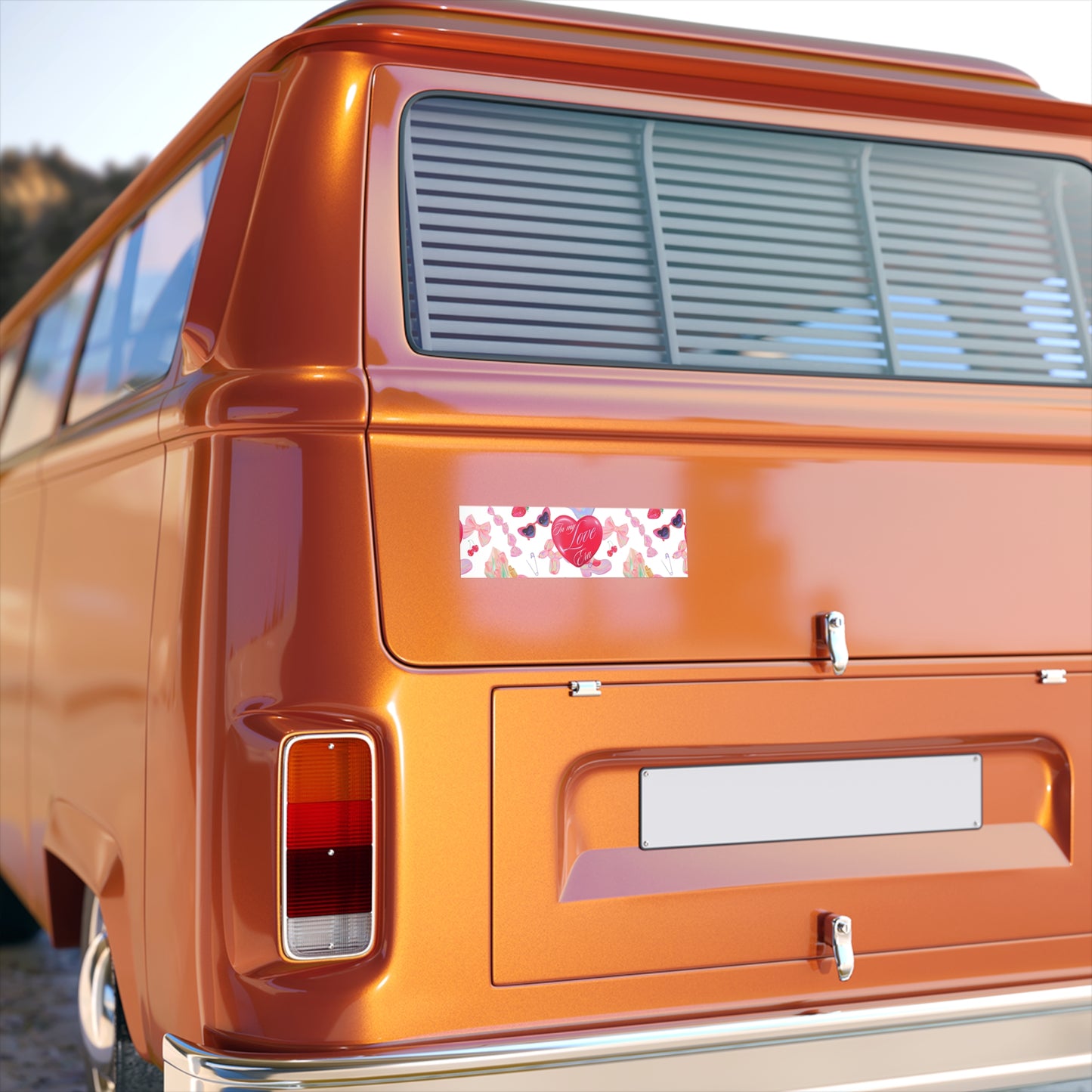 Love Era Bumper Sticker - Vintage Style Car Decal, Romantic Vehicle Bumper Sticker, Retro Love Theme Bumper Sticker, Heartfelt Car Sticker,