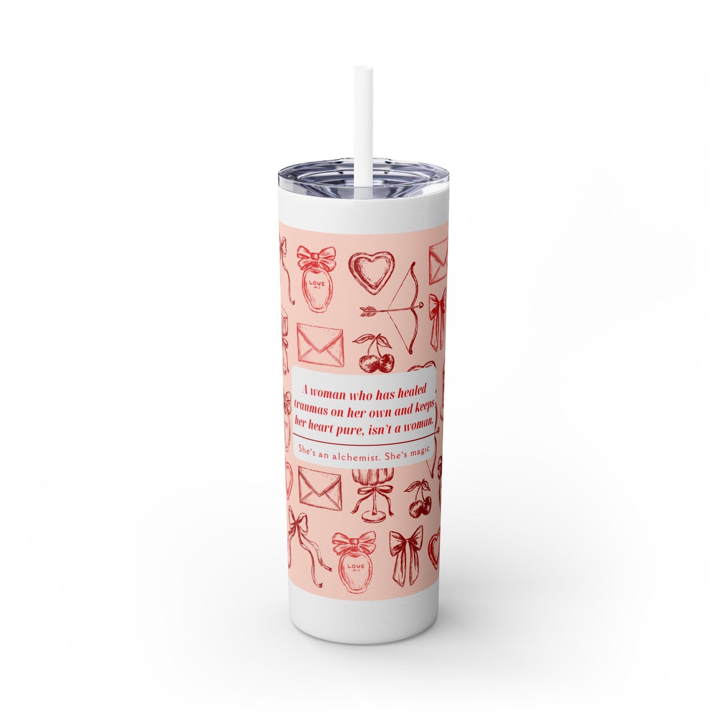 She's Magic Skinny Tumbler with Straw, 20oz