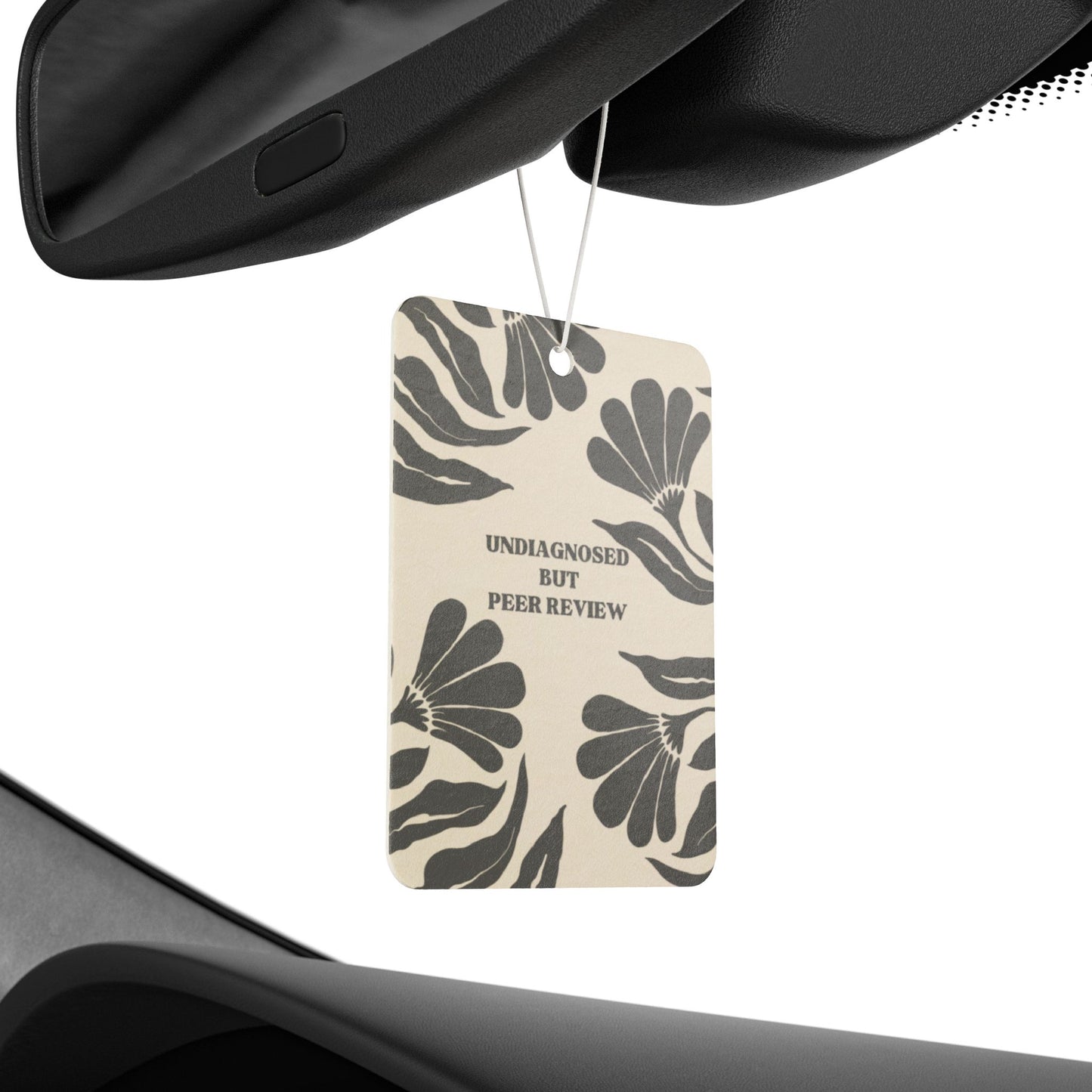 Car Air Freshener - Undiagnosed but peer reviewed, Funny Car Decor, Unique Auto Accessories, Scented Car Charm, Novelty Gift