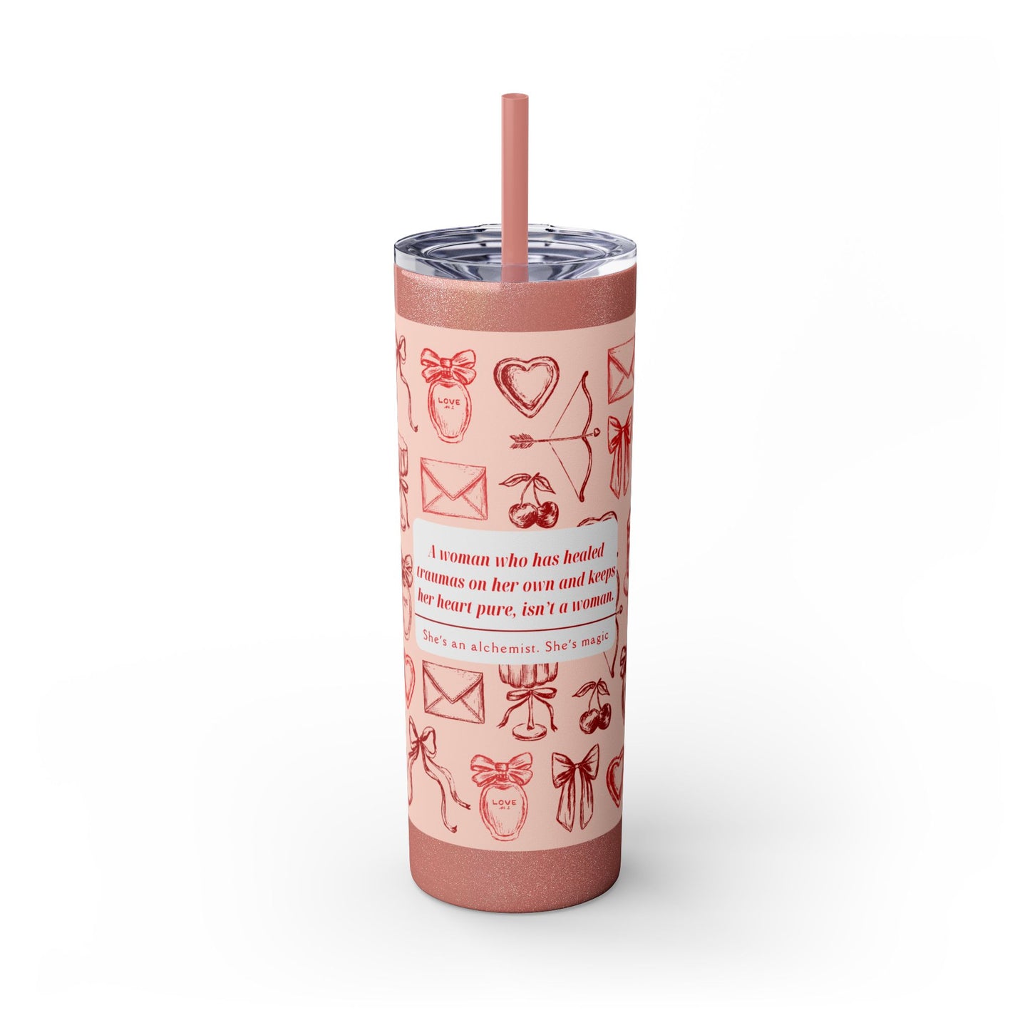 She's Magic Skinny Tumbler with Straw, 20oz