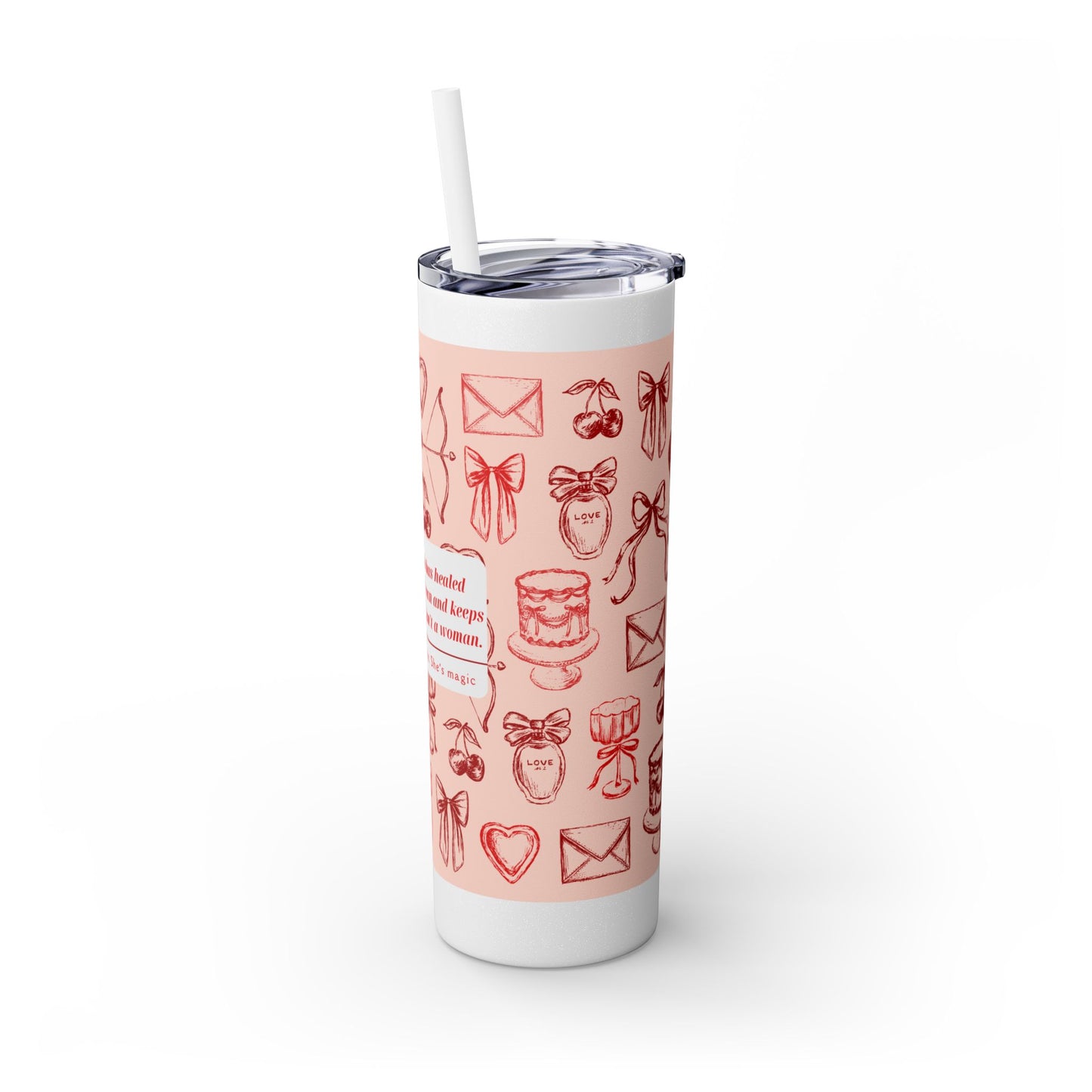 She's Magic Skinny Tumbler with Straw, 20oz