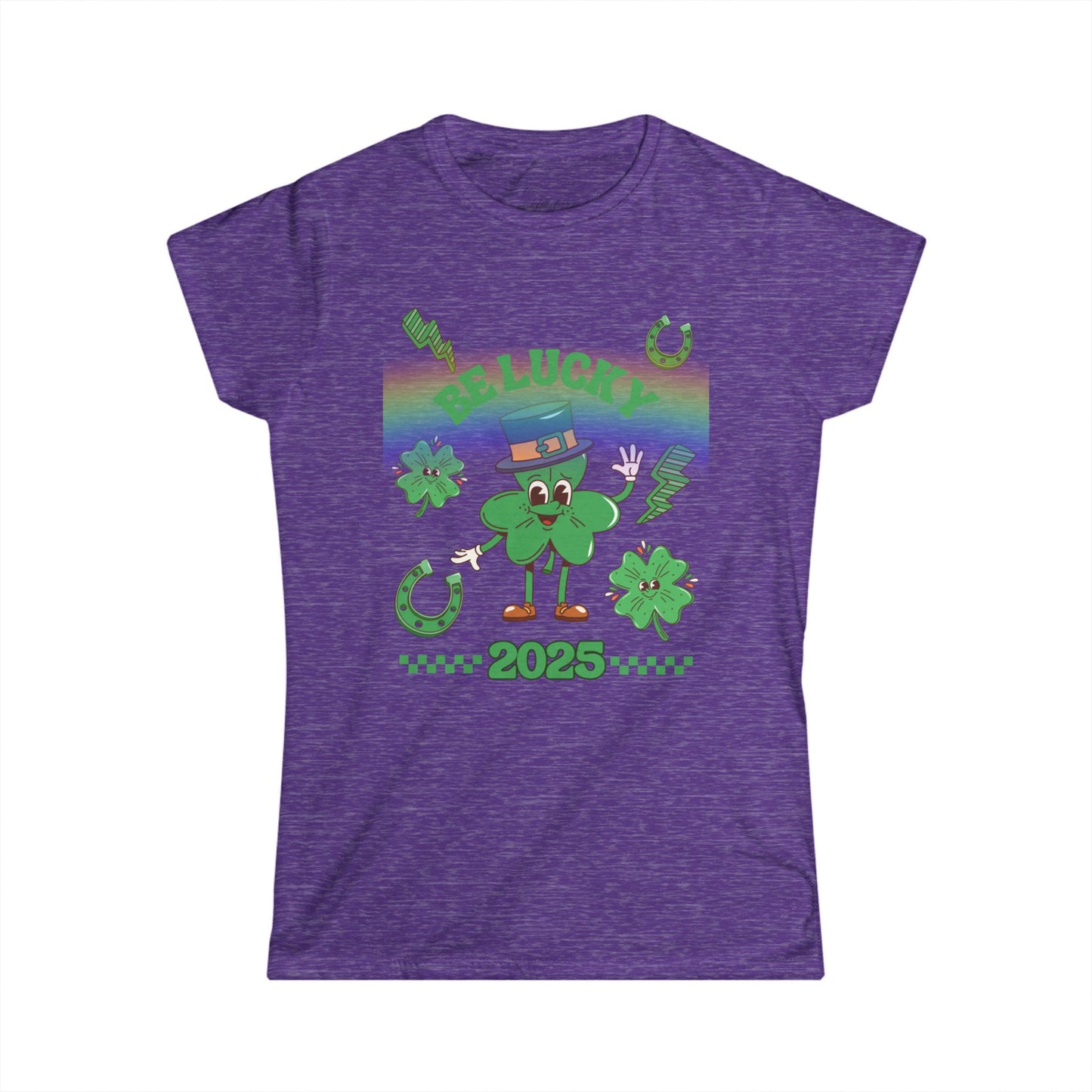 St Patrick's Day 2025 Lucky Charms Women's T-Shirt, Tee, St Paddy's Day Shirt, Irish Lucky Charm Top, Green Clover Tee