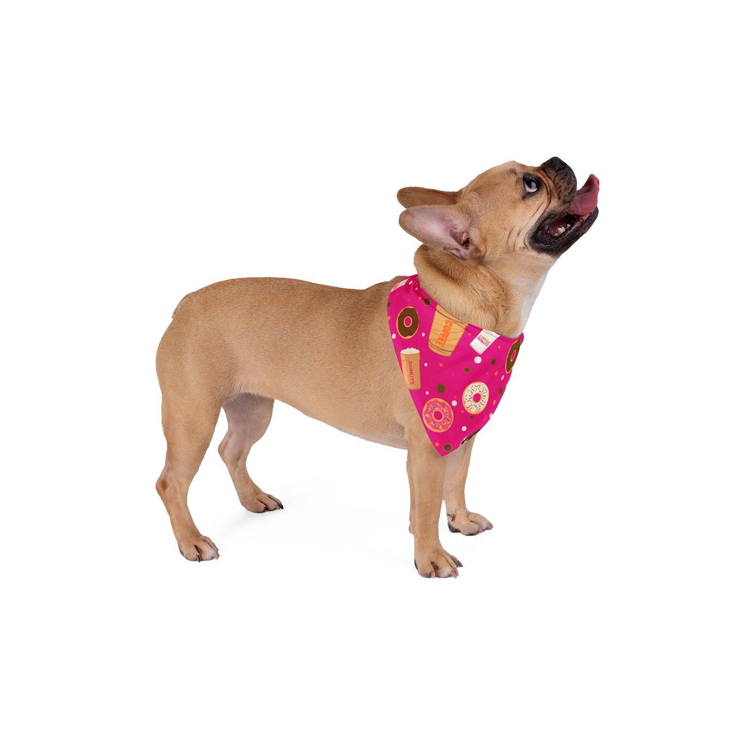 Pet Bandana - Dunkin lovers pet bandana, Dog Bandana, Cat Bandana, Pet Accessories, Gift for Pet Owners, Pet Fashion