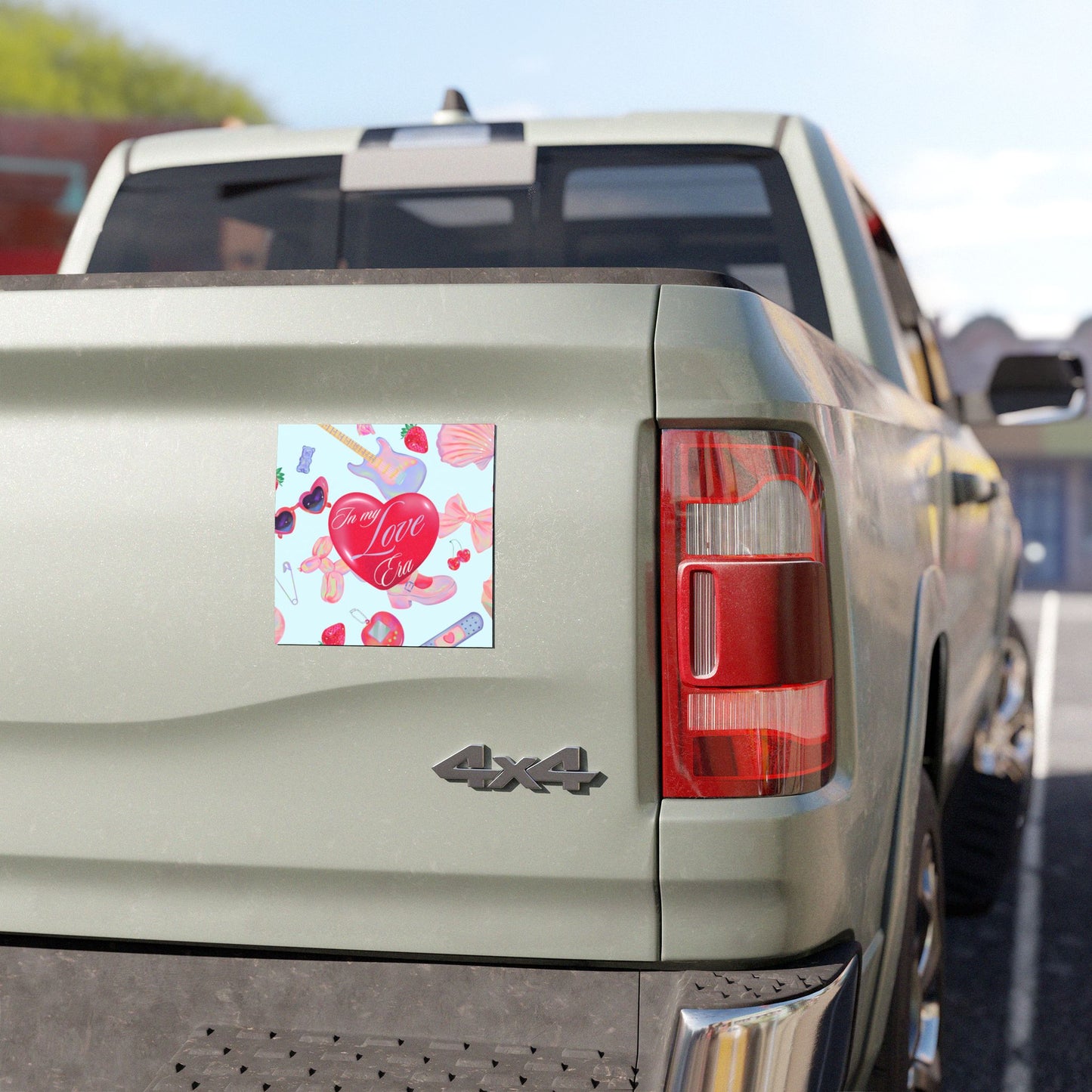 Love Era Car Magnet - Romantic Magnetic Decal for Vehicle, Heartfelt Affection Auto Decoration, Relationship Gift, Valentine's Day