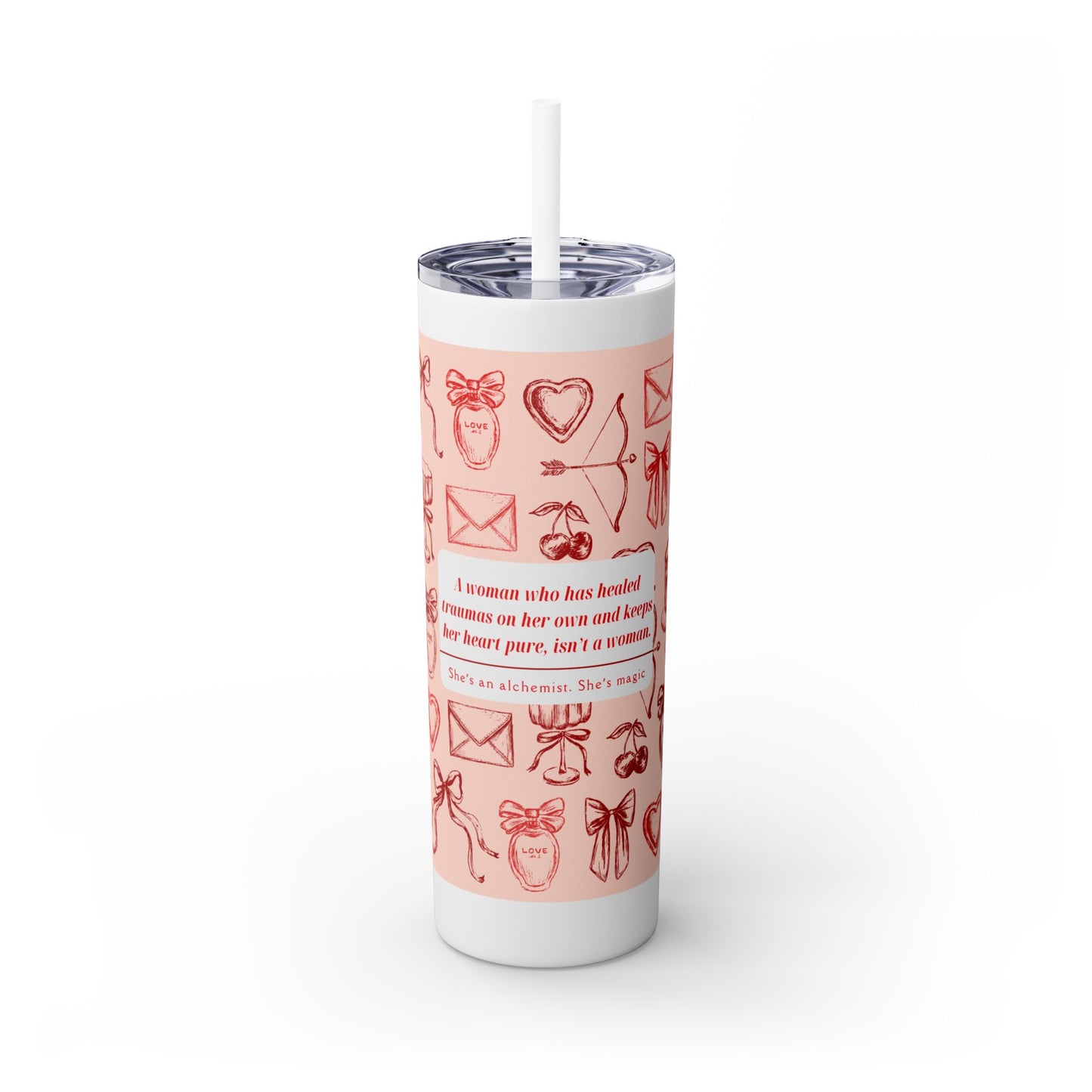 She's Magic Skinny Tumbler with Straw, 20oz