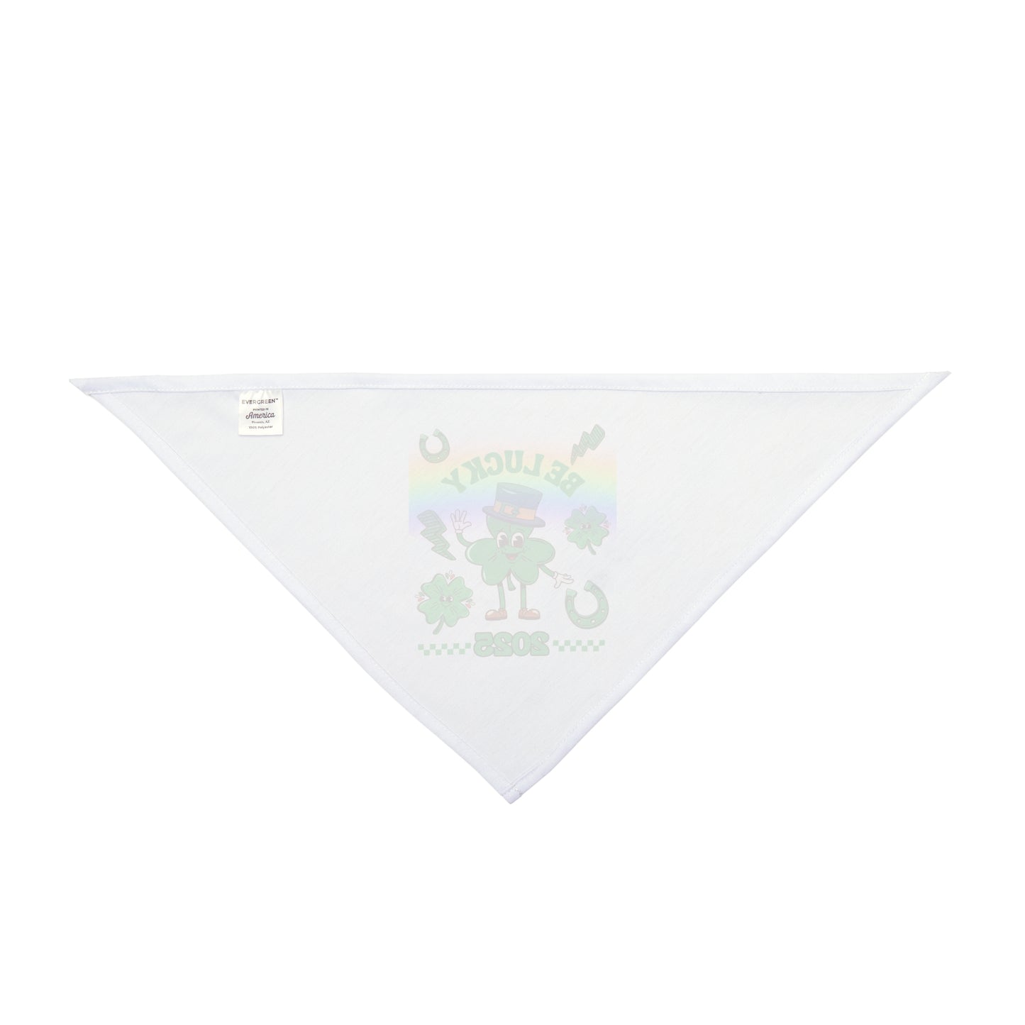 Pet Bandana, St Patrick's Day 2025 Lucky Charms, Dog Bandana, Lucky Clover Scarf, Pet Neckwear, Irish Pet Accessories, Shamrock Print Pet