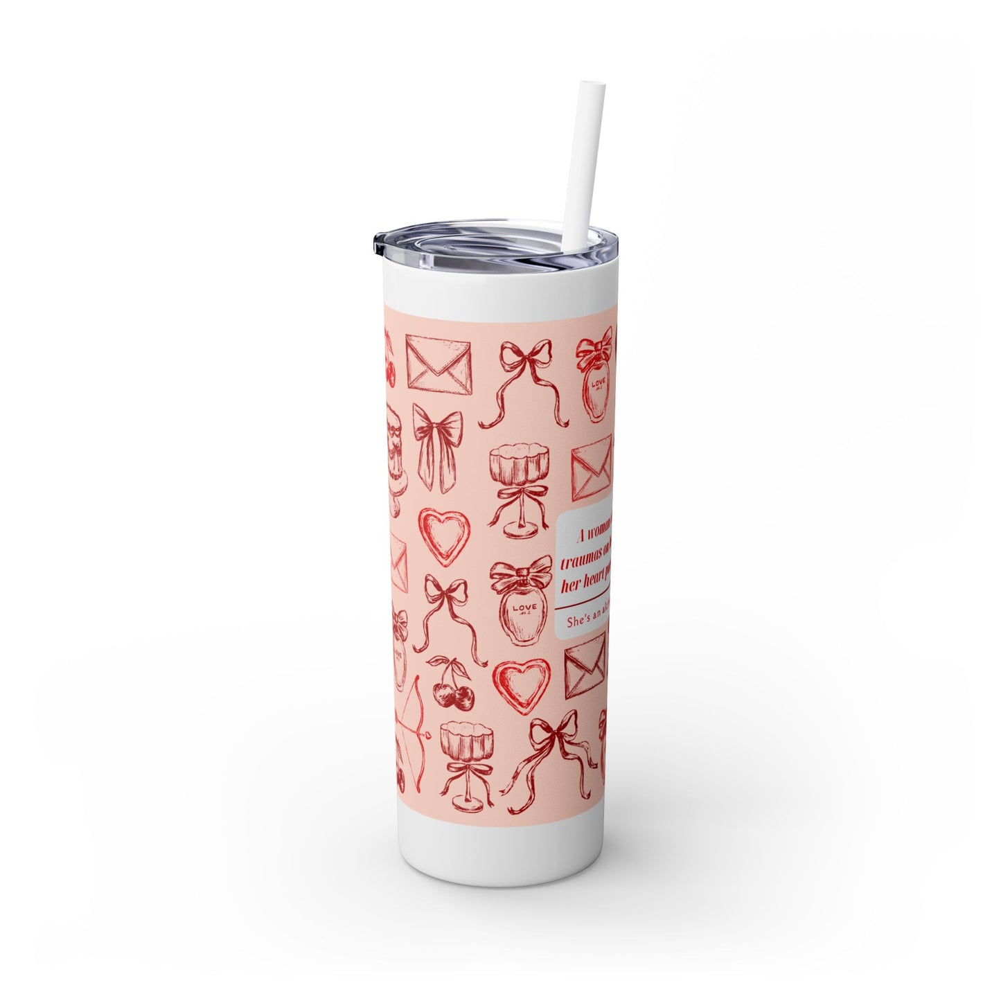She's Magic Skinny Tumbler with Straw, 20oz