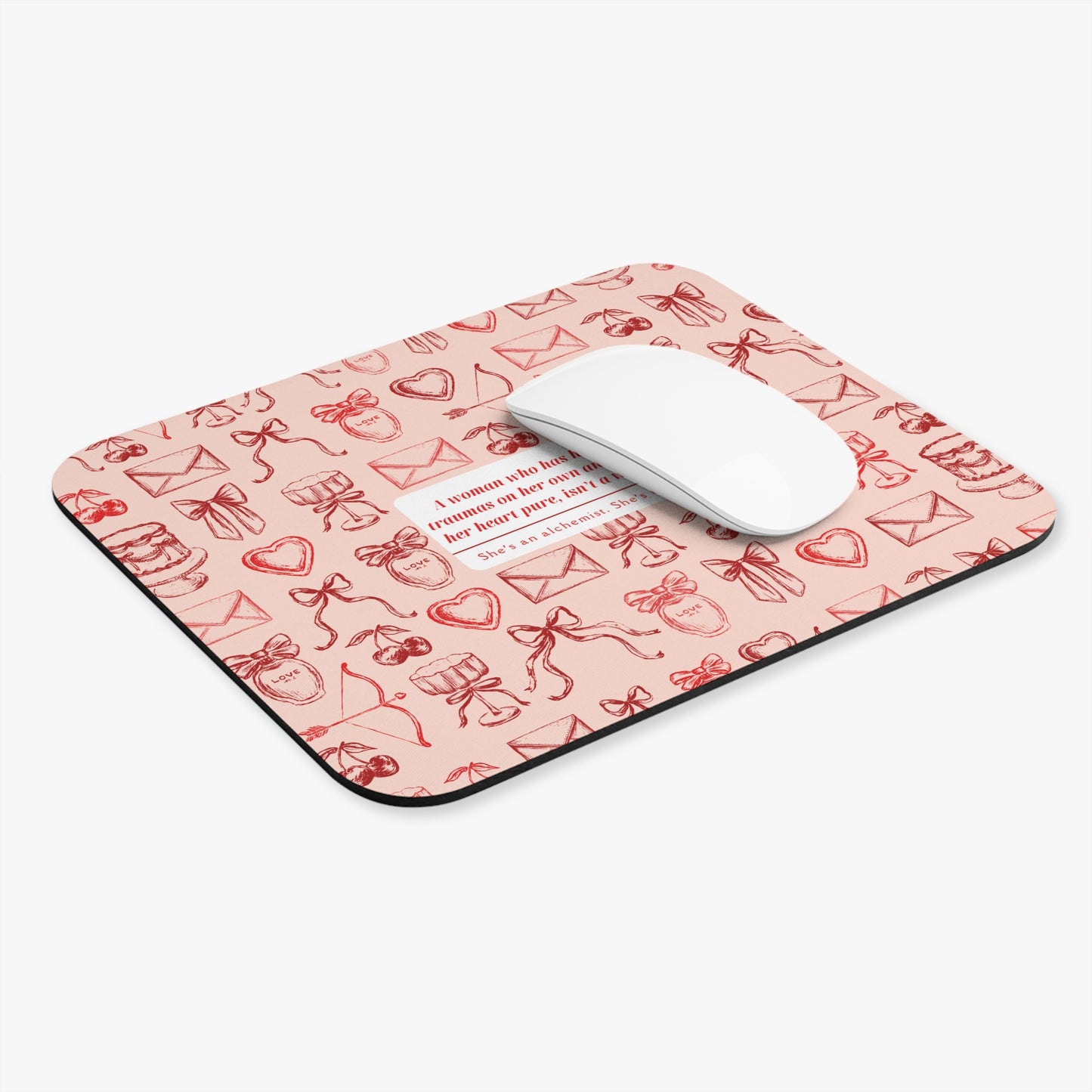 Alchemy Healing Inspirational Mouse Pad, She's Magic Rectangle Mat Gift Desk Decor, Trauma Recovery Office Supplies, Witchcraft Art Desk