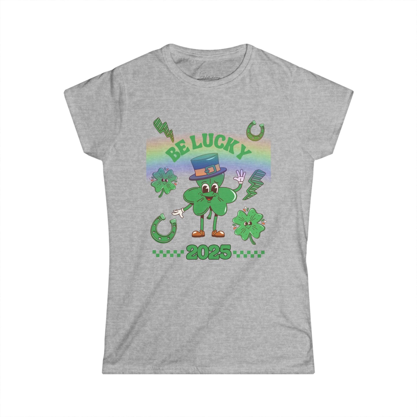 St Patrick's Day 2025 Lucky Charms Women's T-Shirt, Tee, St Paddy's Day Shirt, Irish Lucky Charm Top, Green Clover Tee