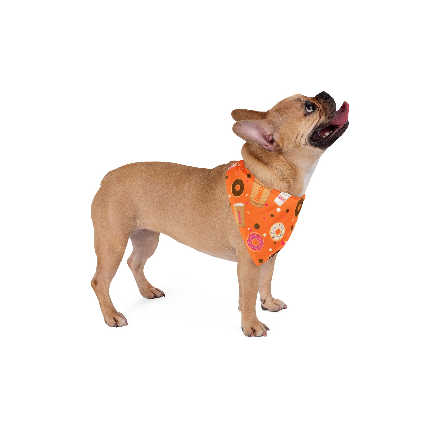 Pet Bandana - Dunkin lovers pet bandana, Dog Bandana, Cat Bandana, Pet Accessories, Gift for Pet Owners, Pet Fashion
