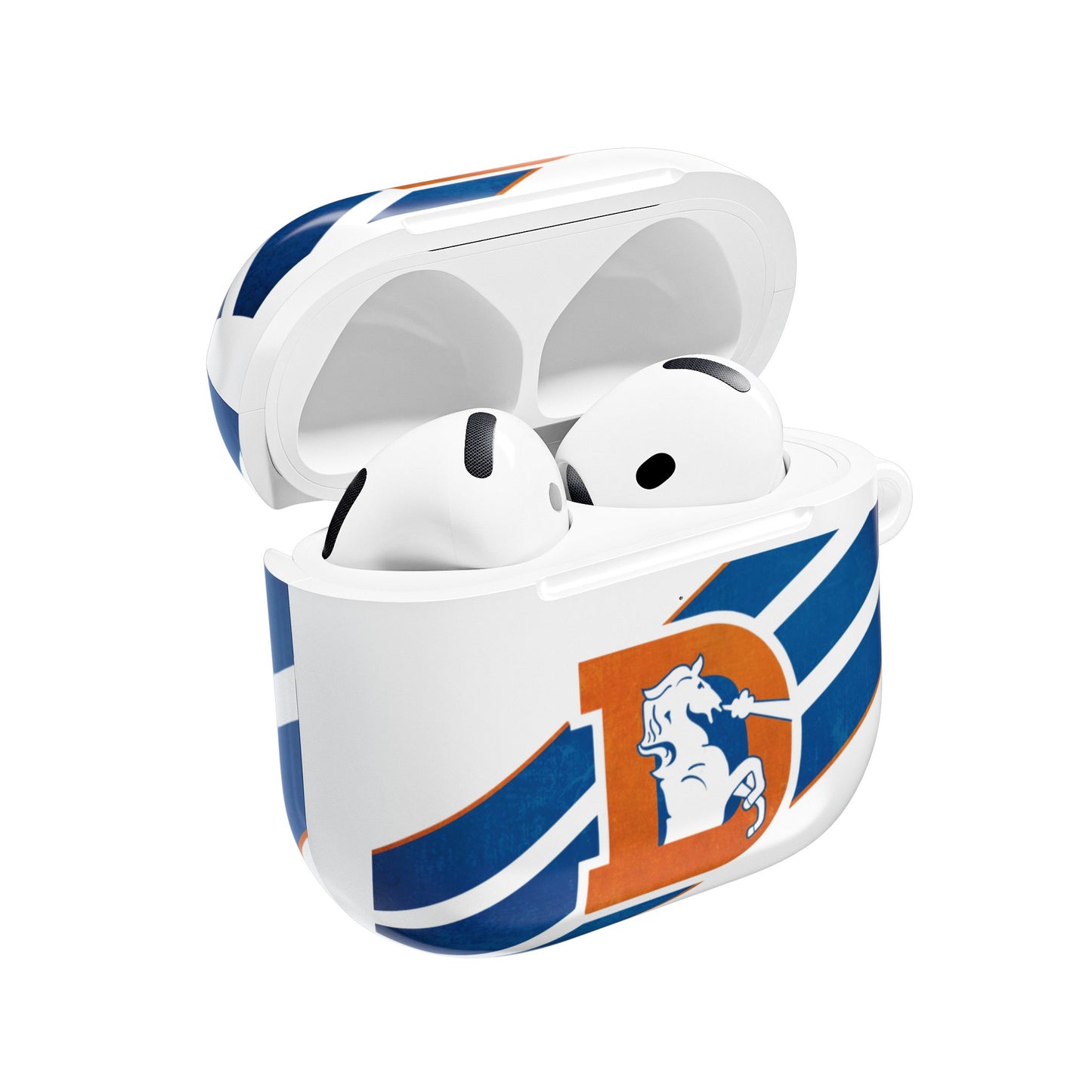 Denver Broncos Retro Stripe AirPod Case | Vintage NFL Logo