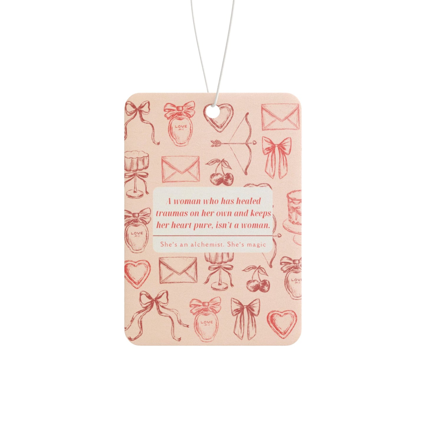 Inspirational Alchemist Car Air Freshener, Healing from Trauma Magic Scent, Essential Oils, Aromatherapy, Spiritual Gift