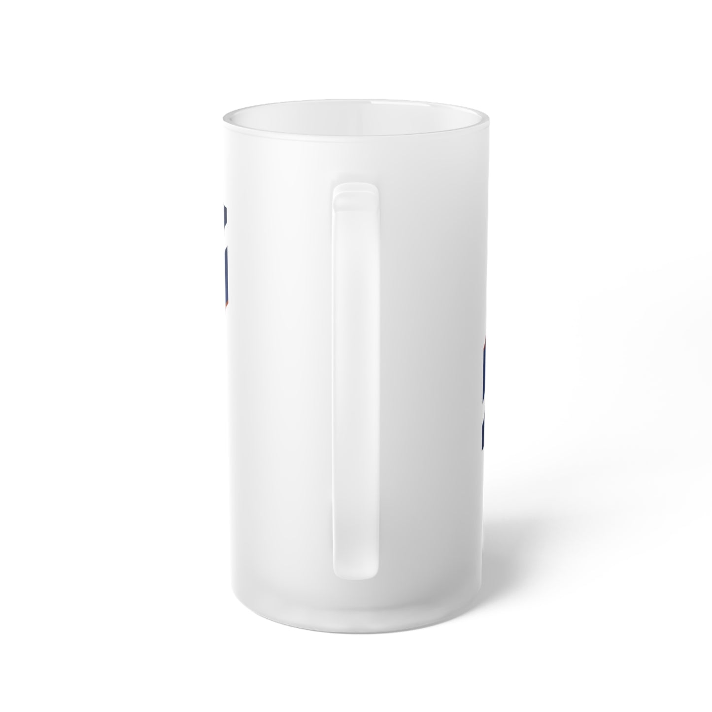 Bronco Frosted Glass Beer Mug
