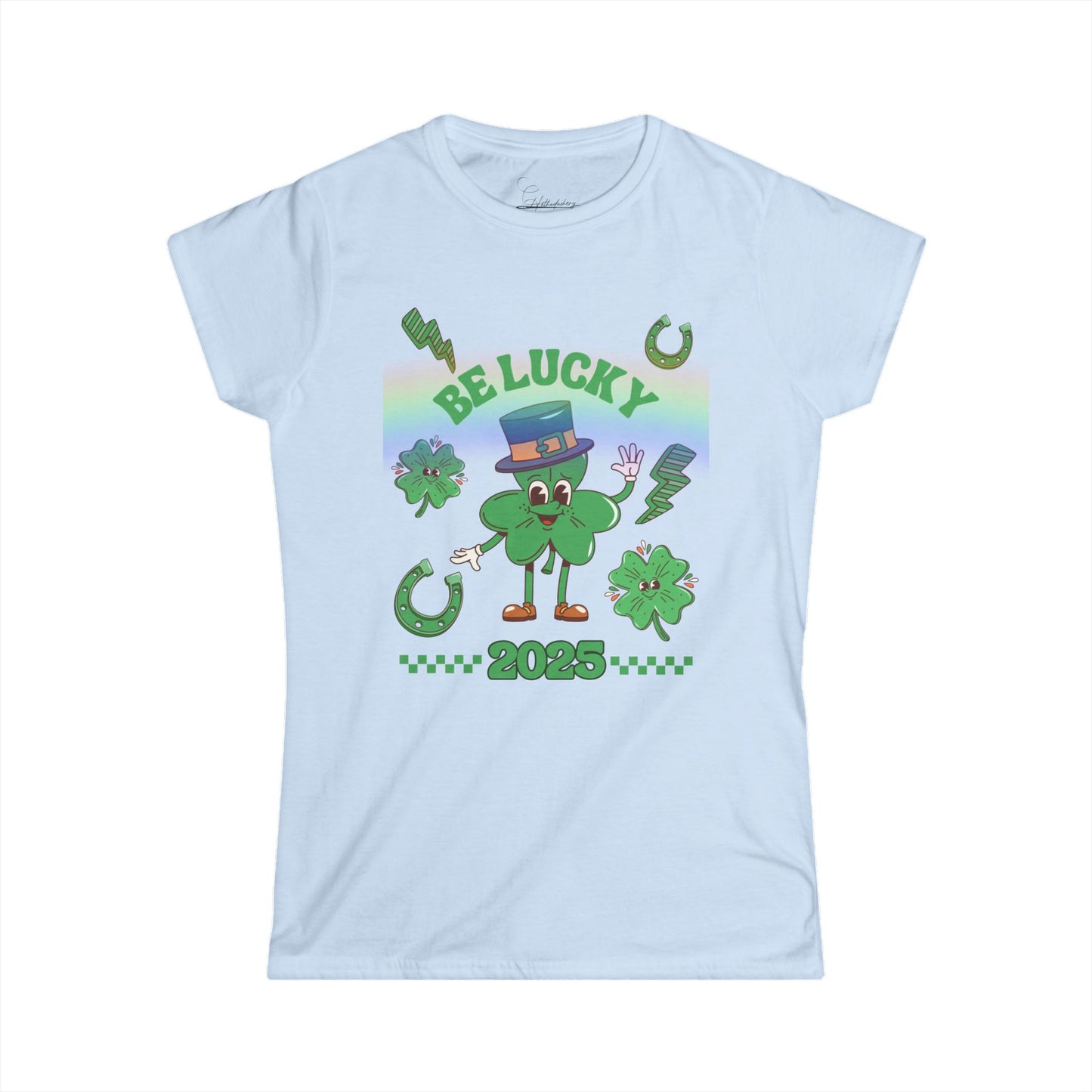 St Patrick's Day 2025 Lucky Charms Women's T-Shirt, Tee, St Paddy's Day Shirt, Irish Lucky Charm Top, Green Clover Tee