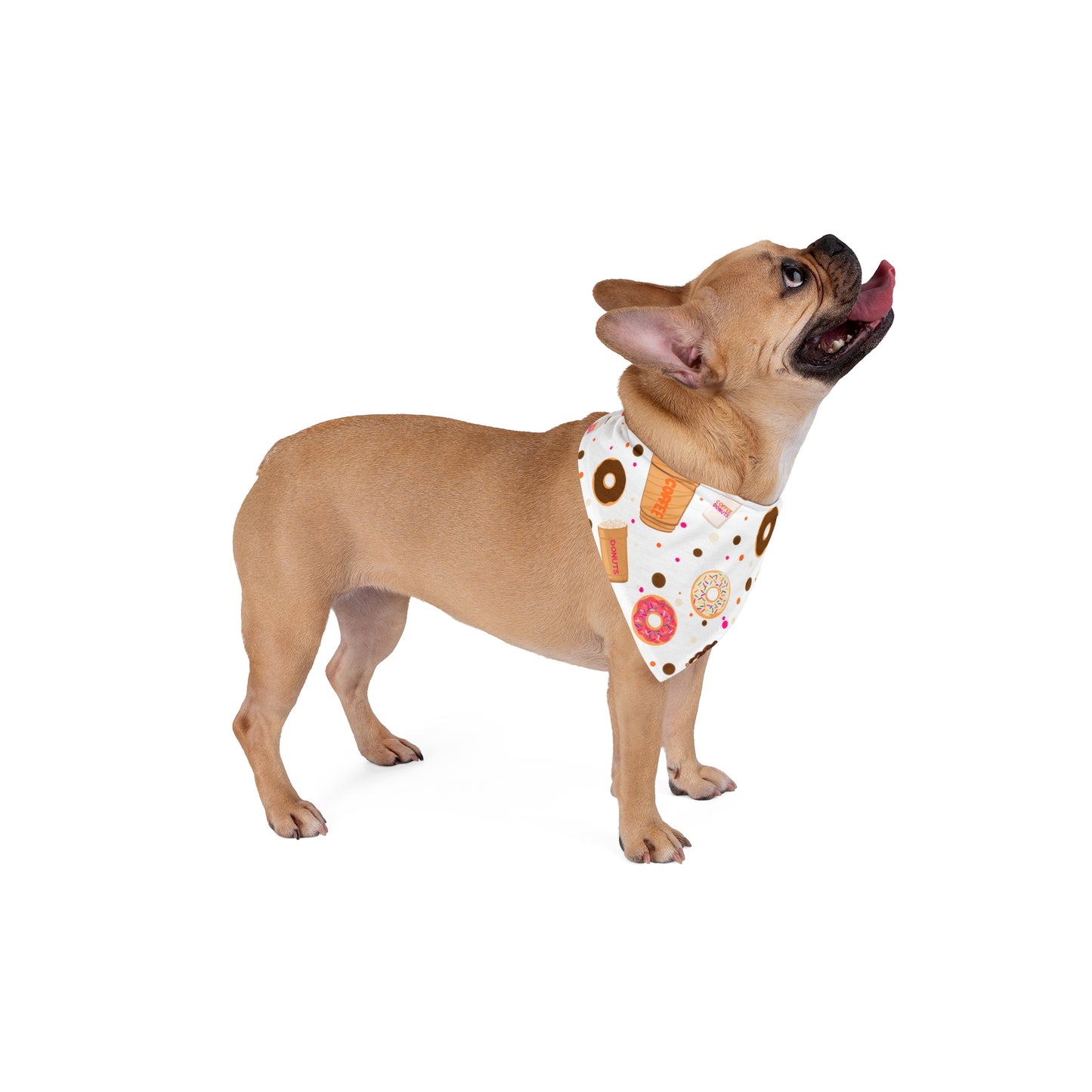 Pet Bandana - Dunkin lovers pet bandana, Dog Bandana, Cat Bandana, Pet Accessories, Gift for Pet Owners, Pet Fashion
