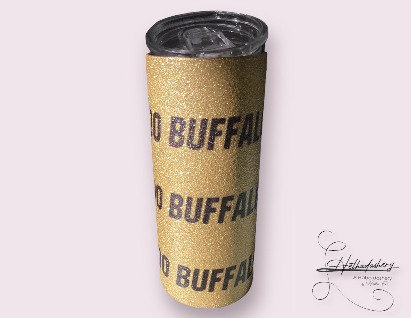 16oz Tumbler Gold Glitter