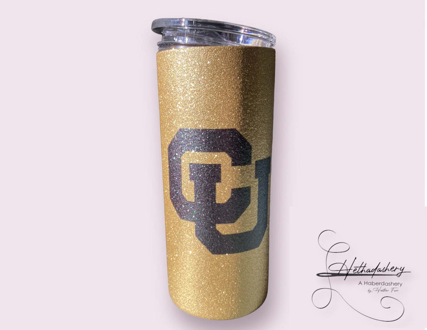 16oz Tumbler Gold Glitter