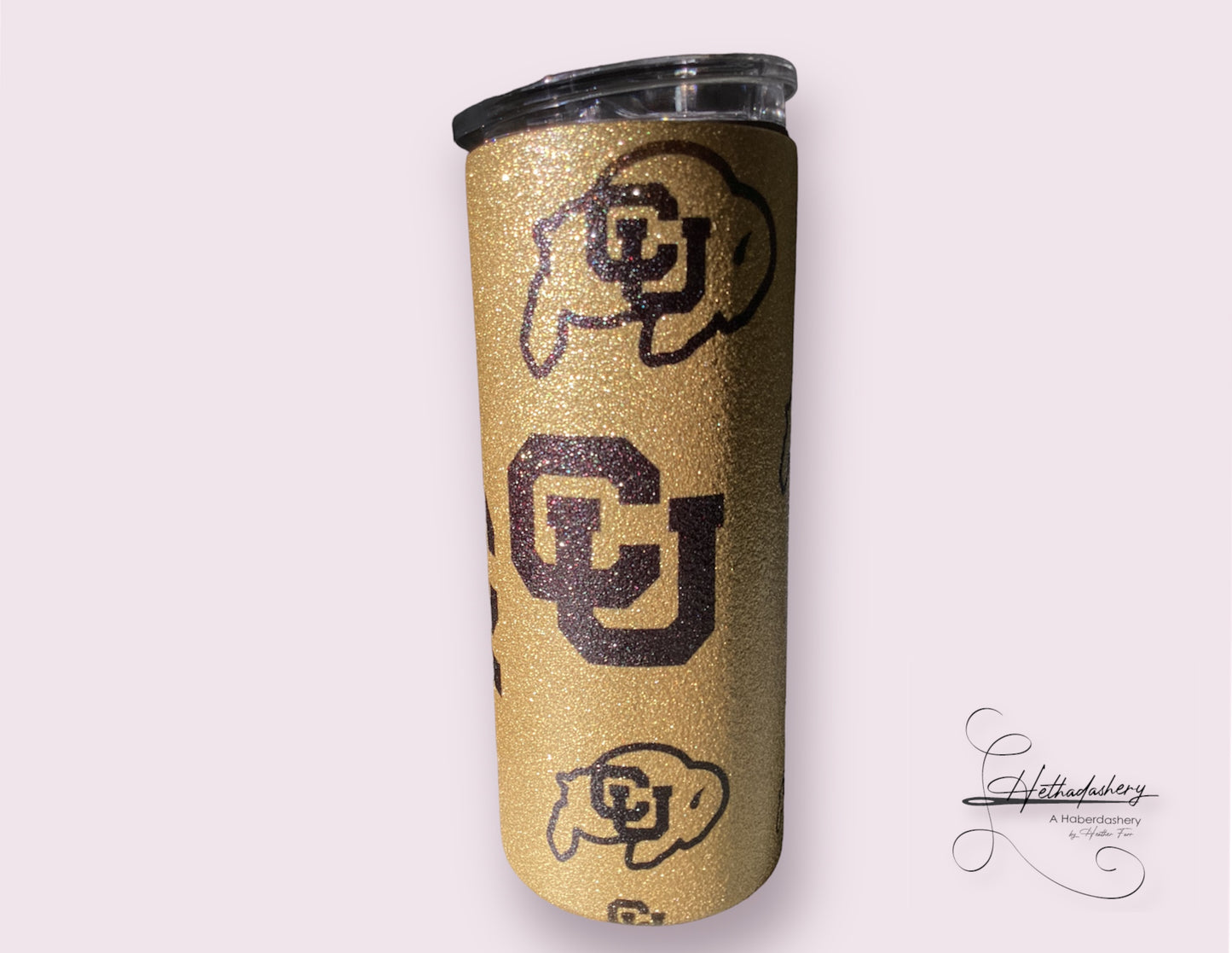 16oz Tumbler Gold Glitter