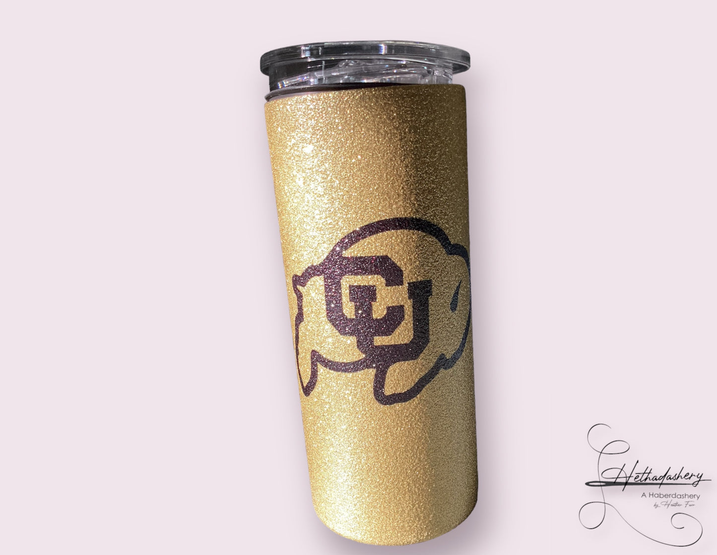16oz Tumbler Gold Glitter