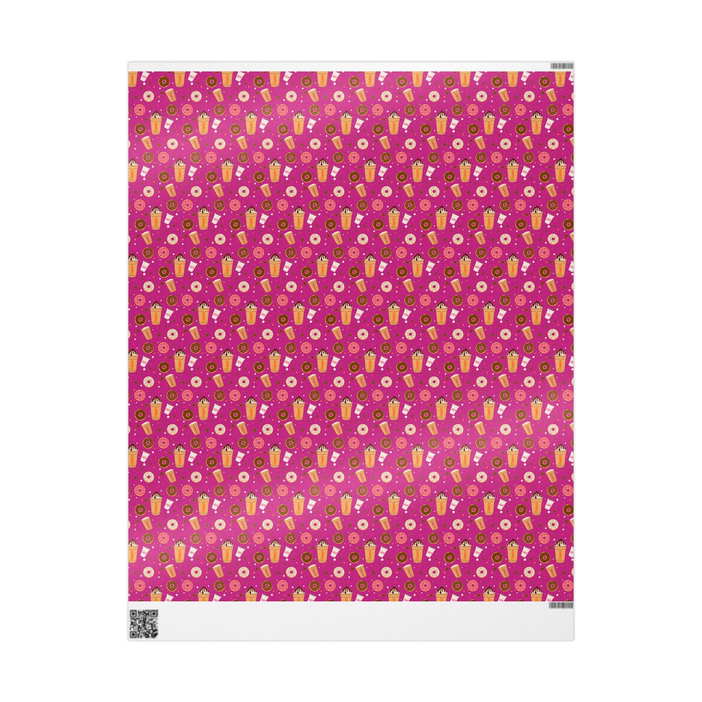 Copy of Dunkin Donuts Lover Wrapping Paper | Donut Coffee Pattern Gift Wrap