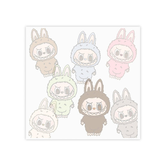 Monster's Labubu Post-it Note Pads, Cute Sticky Notes for Planners and Journals, Stationery Set for Kids and Students, Adhesive Memo Pad for