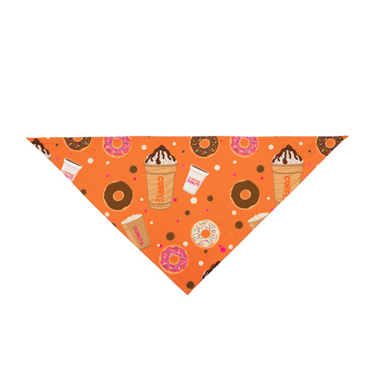Pet Bandana - Dunkin lovers pet bandana, Dog Bandana, Cat Bandana, Pet Accessories, Gift for Pet Owners, Pet Fashion