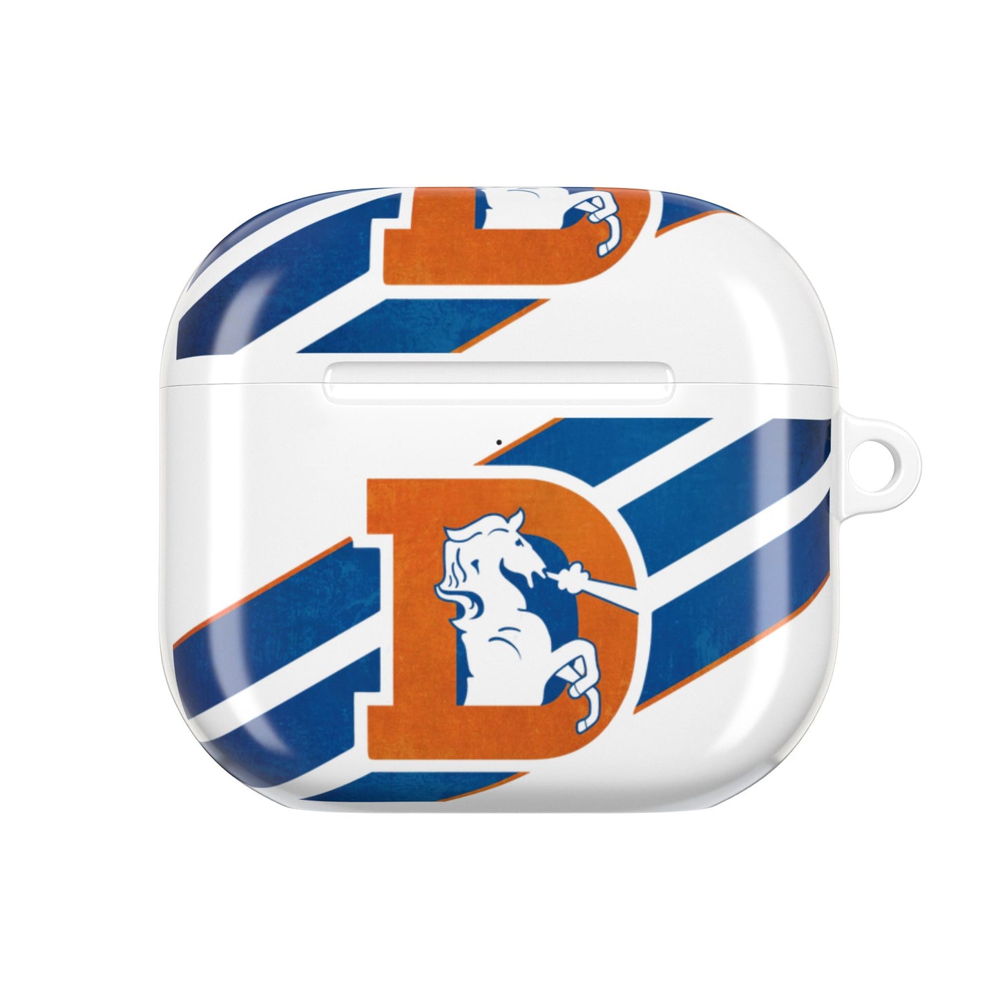 Denver Broncos Retro Stripe AirPod Case | Vintage NFL Logo