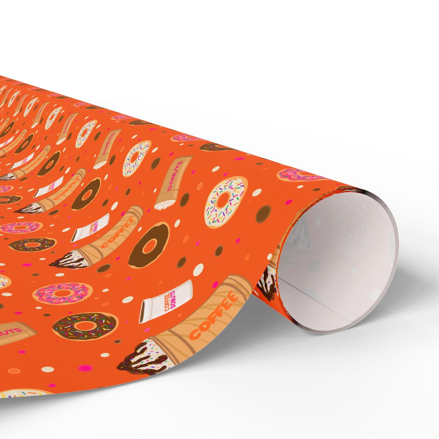 Copy of Copy of Dunkin Donuts Lover Wrapping Paper | Donut Coffee Pattern Gift Wrap