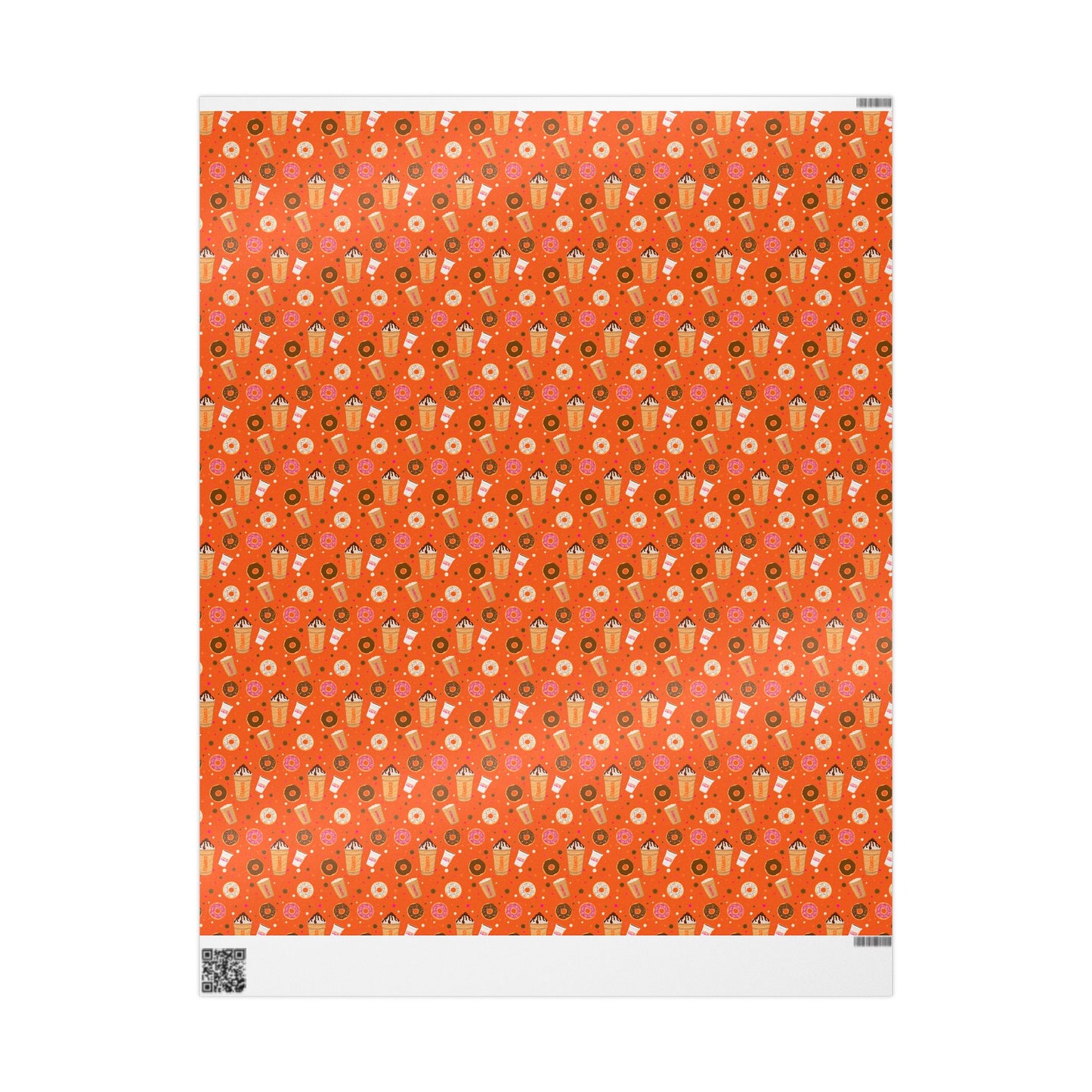 Copy of Copy of Dunkin Donuts Lover Wrapping Paper | Donut Coffee Pattern Gift Wrap