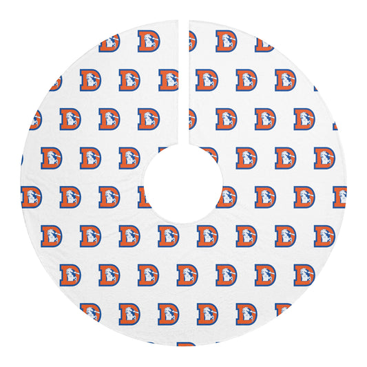 Denver Broncos Logo Christmas Tree Skirt