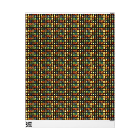Science Pattern Wrapping Papers | Gift Wrap for Science Fans, Chemistry Icons
