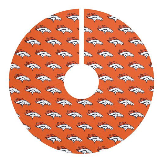 Denver Broncos Logo Christmas Tree Skirt