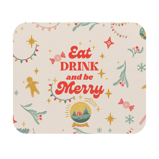 Merry Christmas Mouse Pad | Festive Holiday Desk Mat