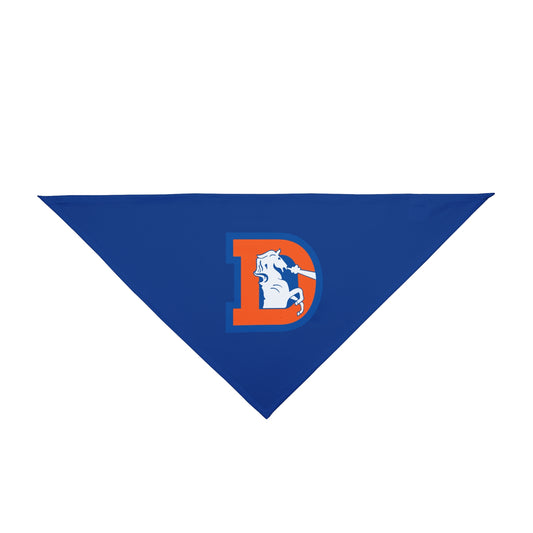 Pet Bandana, Denver Broncos Retro Dog Bandana, Football Team Pet Accessories, Game Day Dog Apparel, Sports Fans Pet Gift, NFL Theme Dog