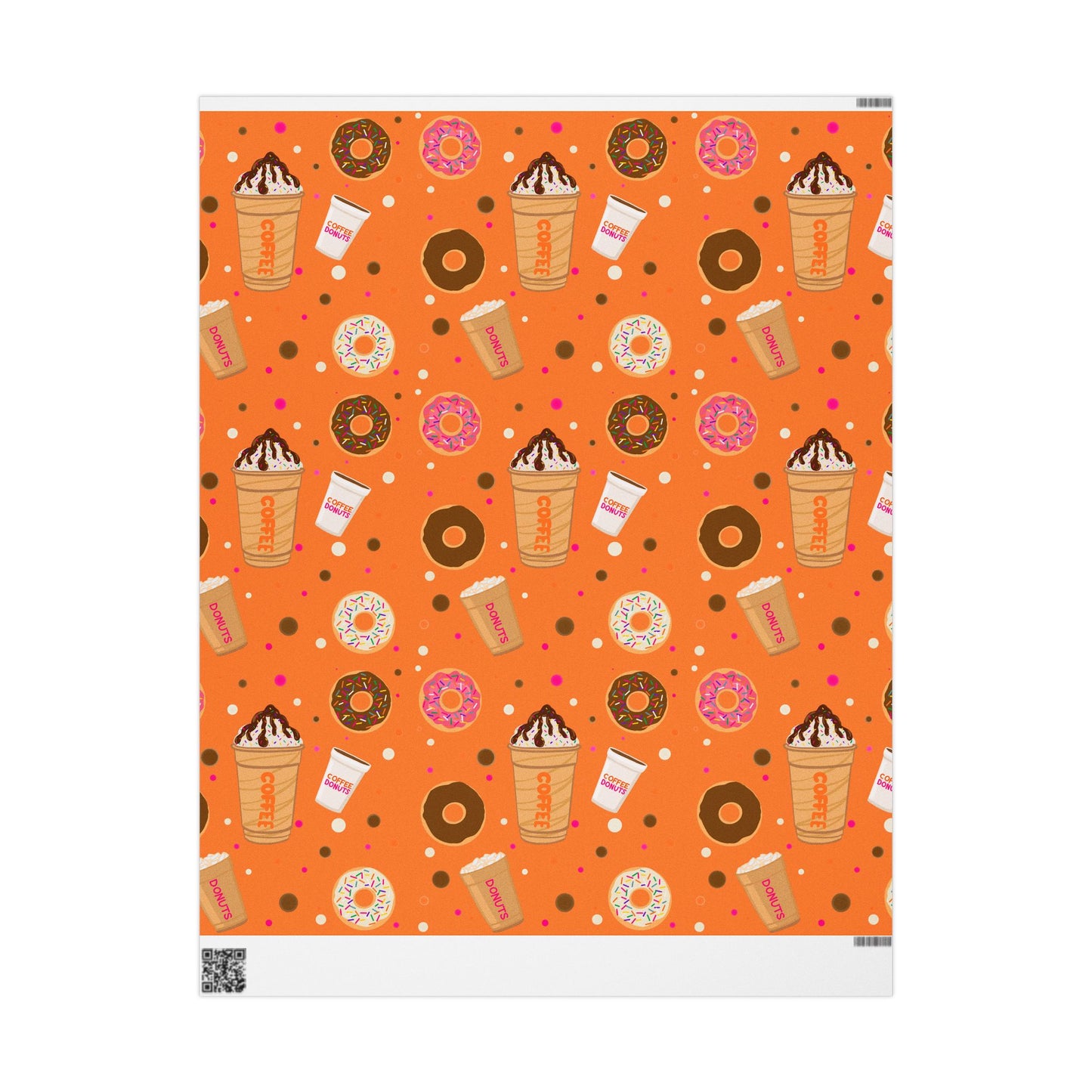 Dunkin Lovers gift wrap Wrapping Papers | Coffee Donut Pattern