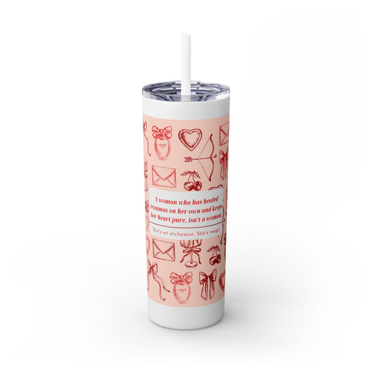She's Magic Skinny Tumbler with Straw, 20oz