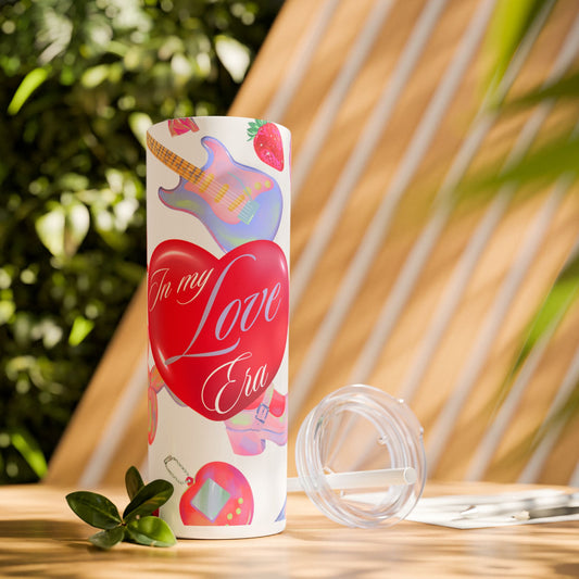 In my Love Era Skinny Tumbler with Straw, 20oz