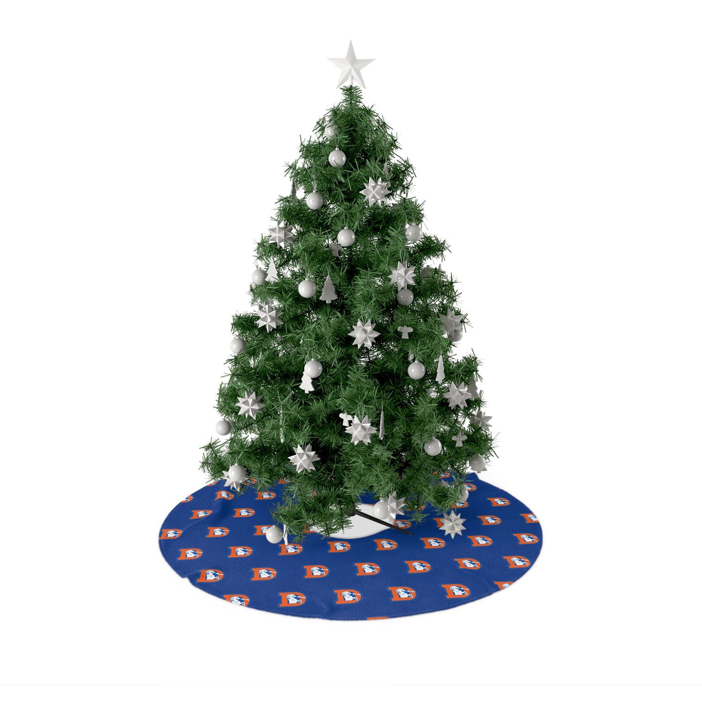 Denver Broncos Logo Christmas Tree Skirt