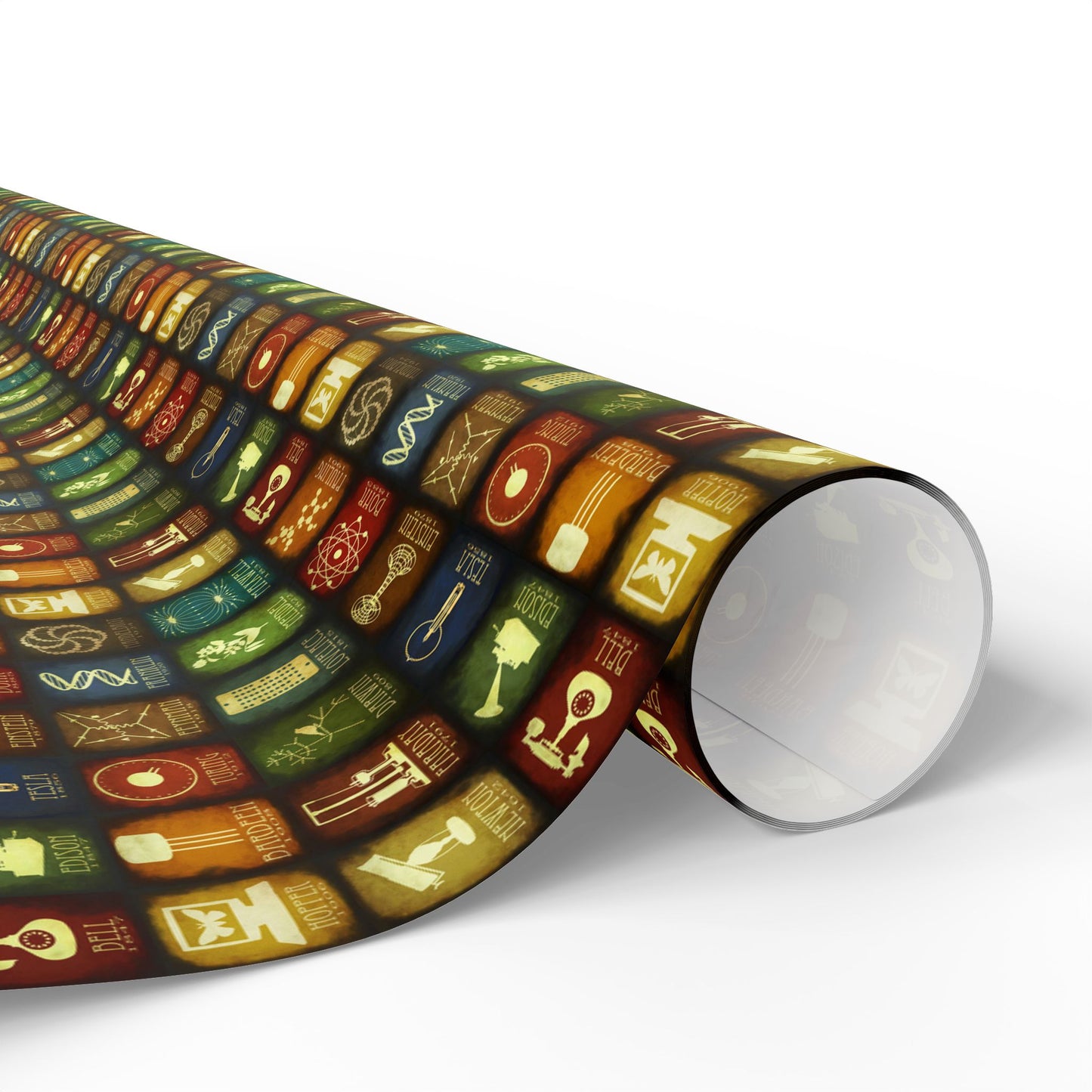 Science Pattern Wrapping Papers | Gift Wrap for Science Fans, Chemistry Icons