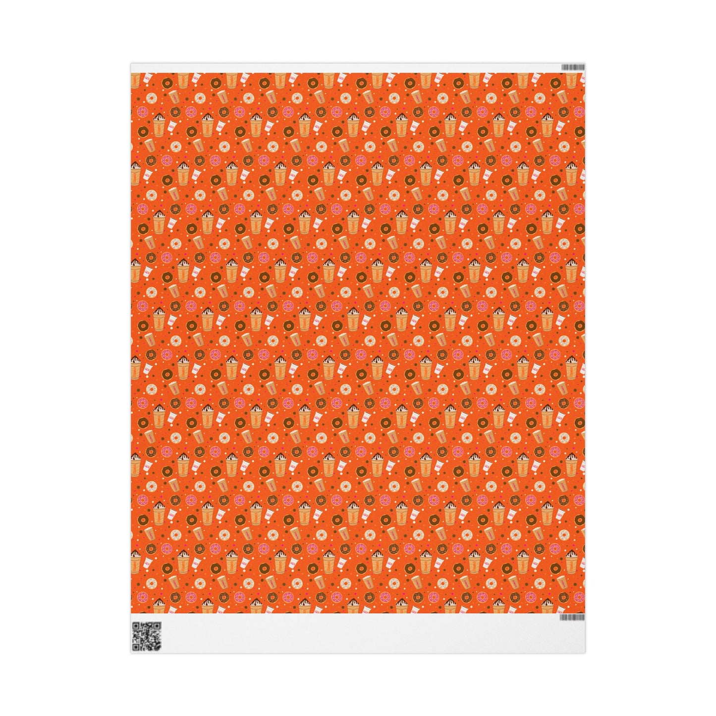 Copy of Copy of Dunkin Donuts Lover Wrapping Paper | Donut Coffee Pattern Gift Wrap