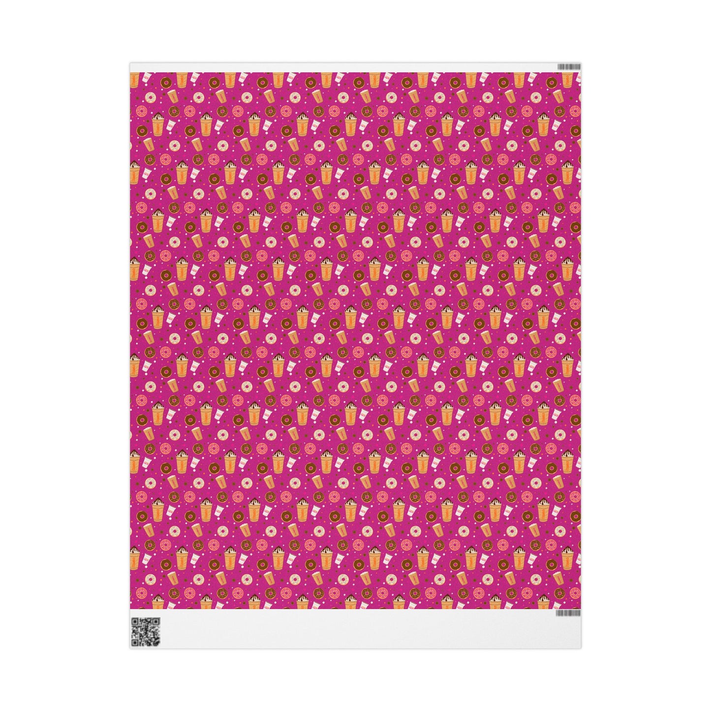 Copy of Dunkin Donuts Lover Wrapping Paper | Donut Coffee Pattern Gift Wrap