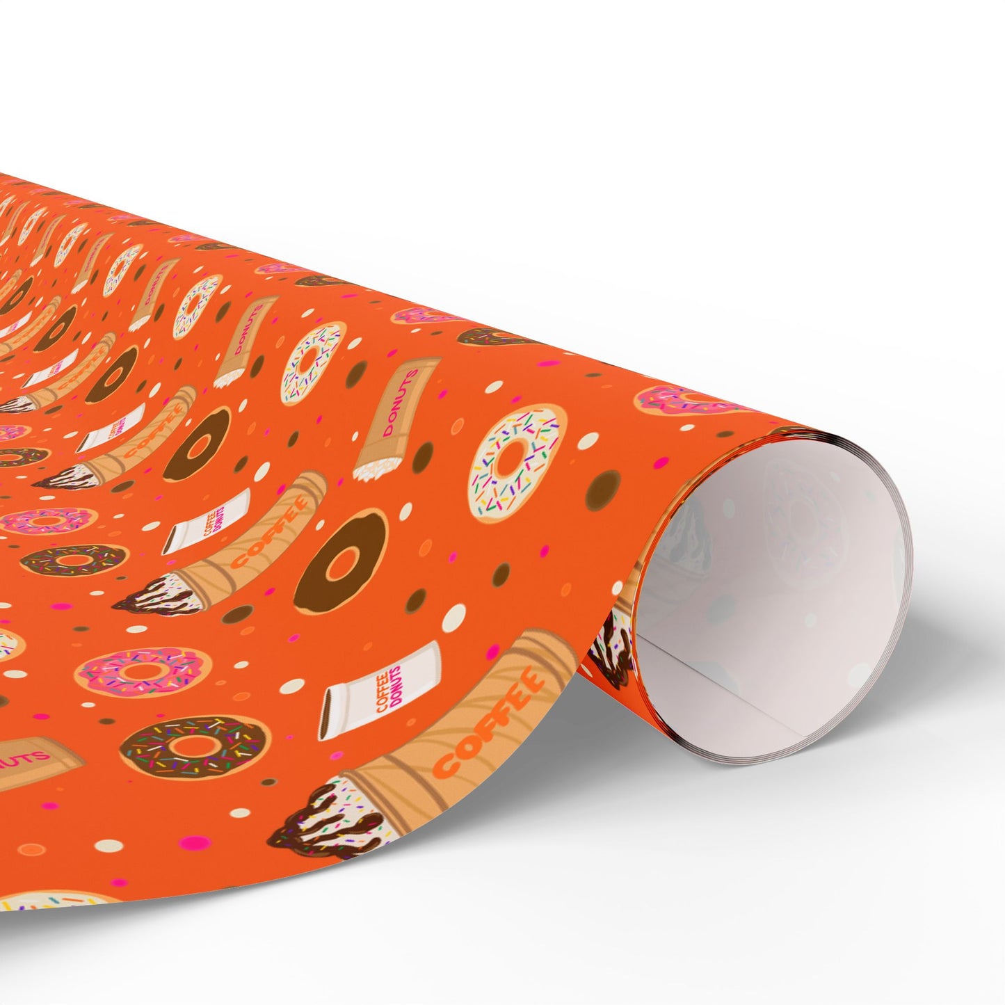 Copy of Copy of Dunkin Donuts Lover Wrapping Paper | Donut Coffee Pattern Gift Wrap