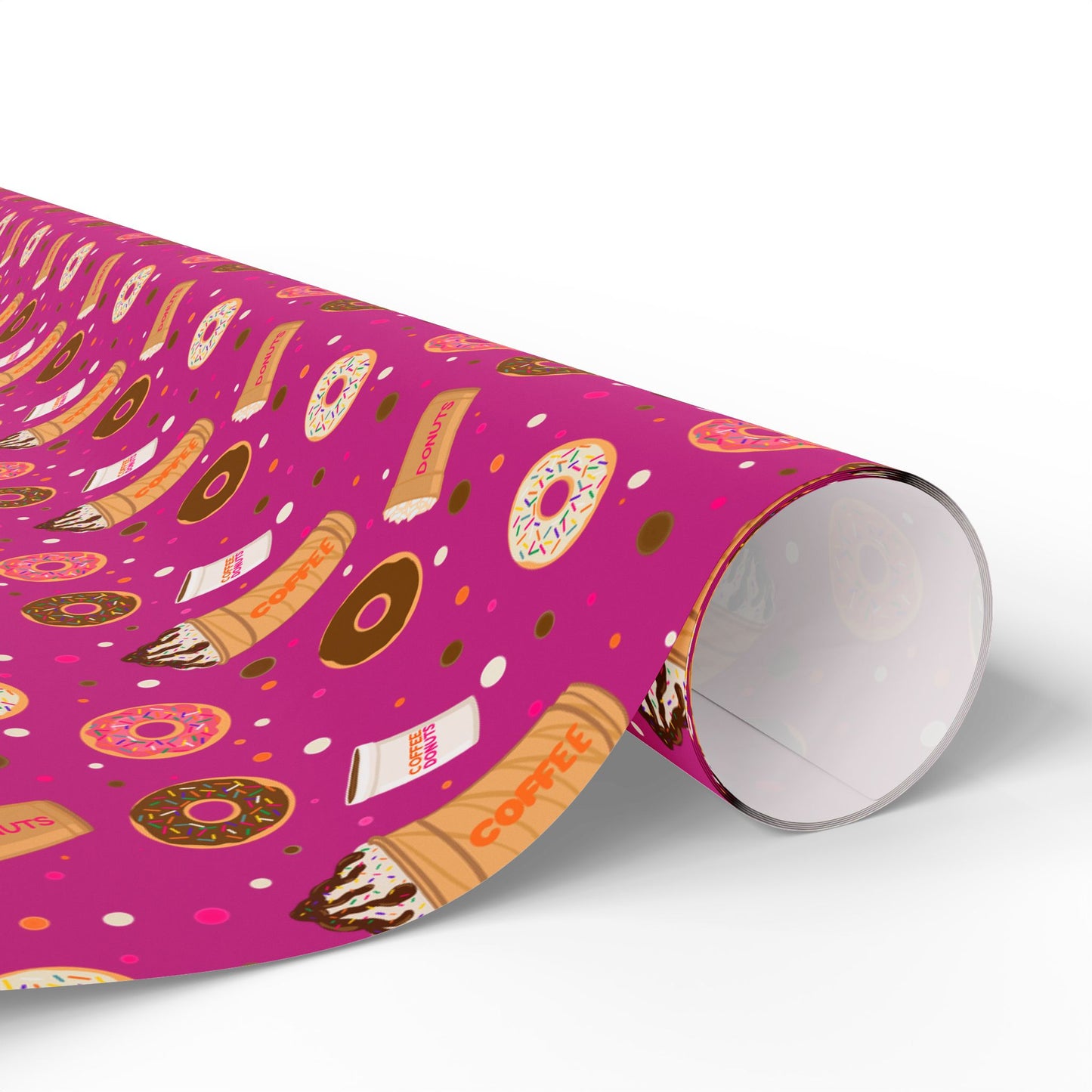 Copy of Dunkin Donuts Lover Wrapping Paper | Donut Coffee Pattern Gift Wrap