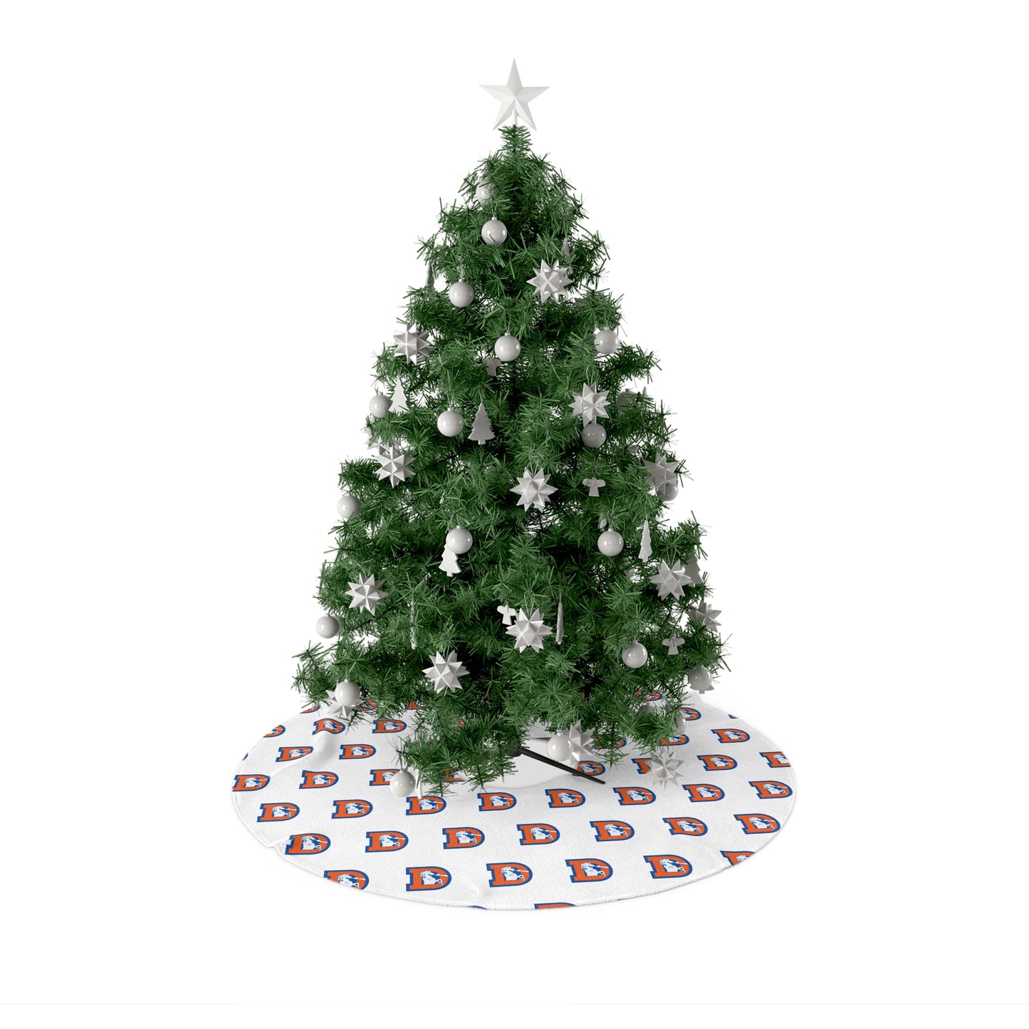 Denver Broncos Logo Christmas Tree Skirt